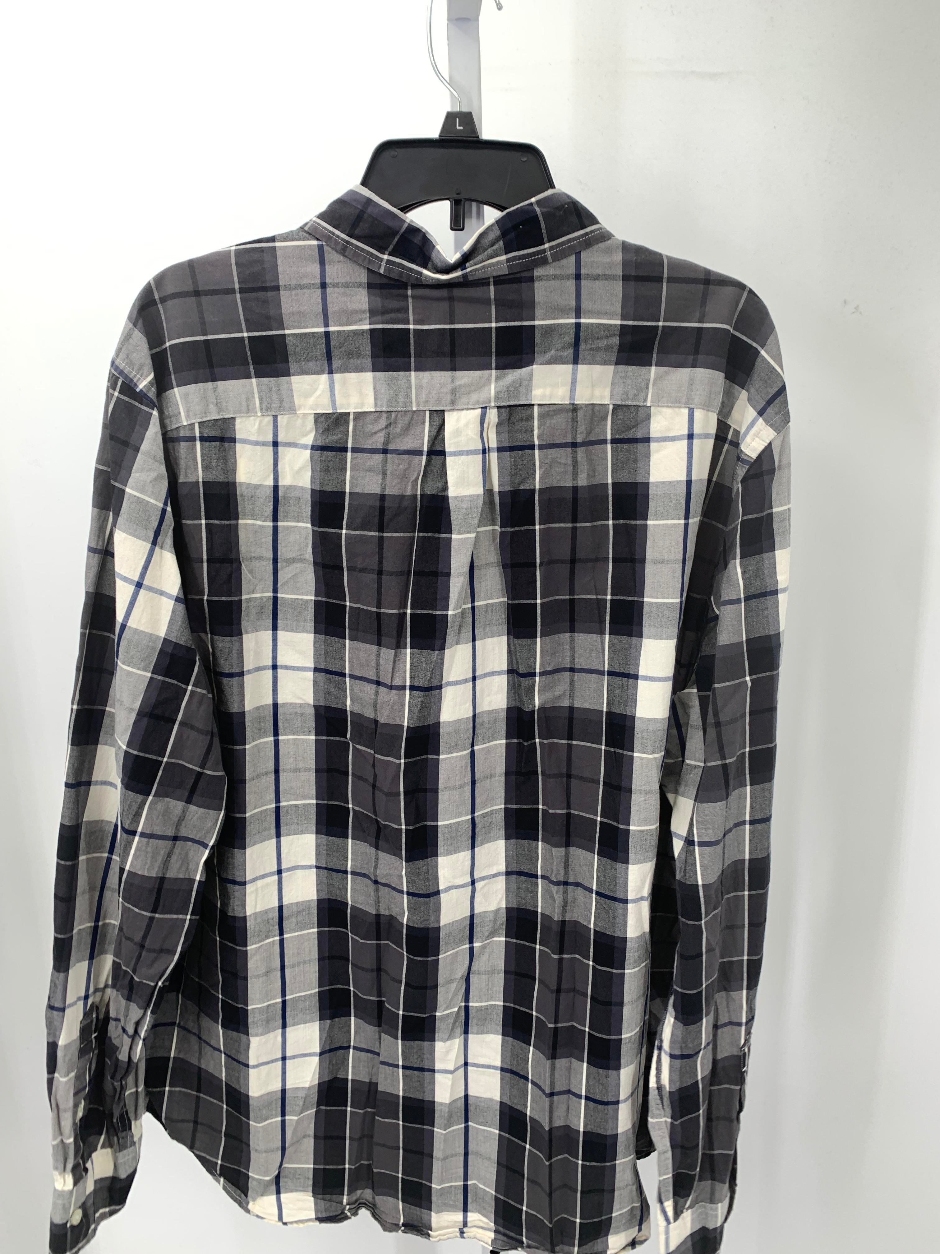 PLAID BTN DOWN