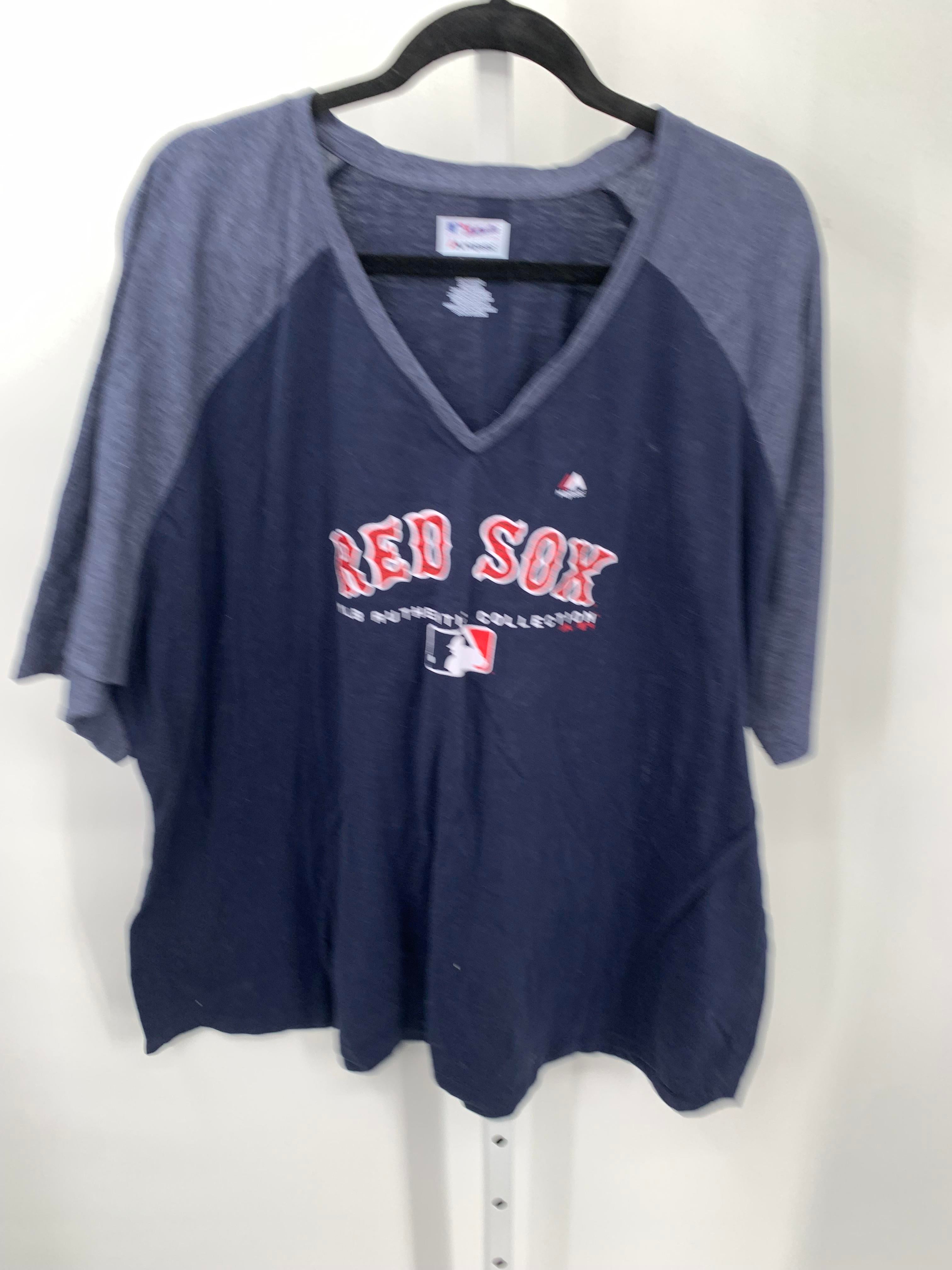 Majestic Size 4X Womens Short Sleeve Shirt