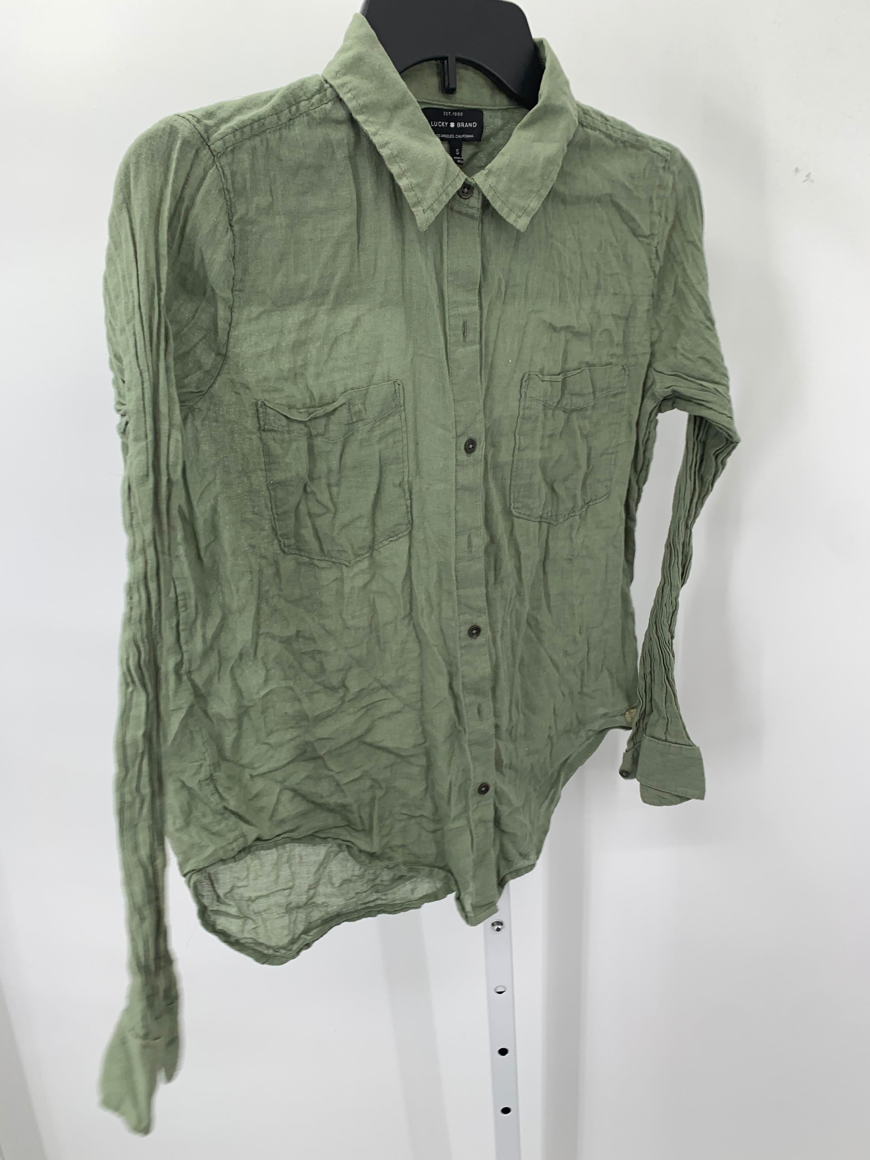 Lucky Brand Size Small Misses Long Sleeve Shirt