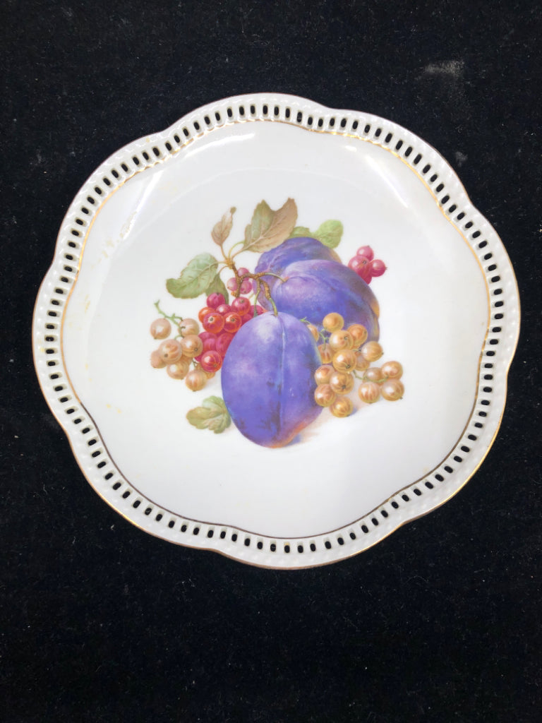 5PC SCHUMANN 4 LUNCH PLATES+ SERVER FRUIT DESIGN.