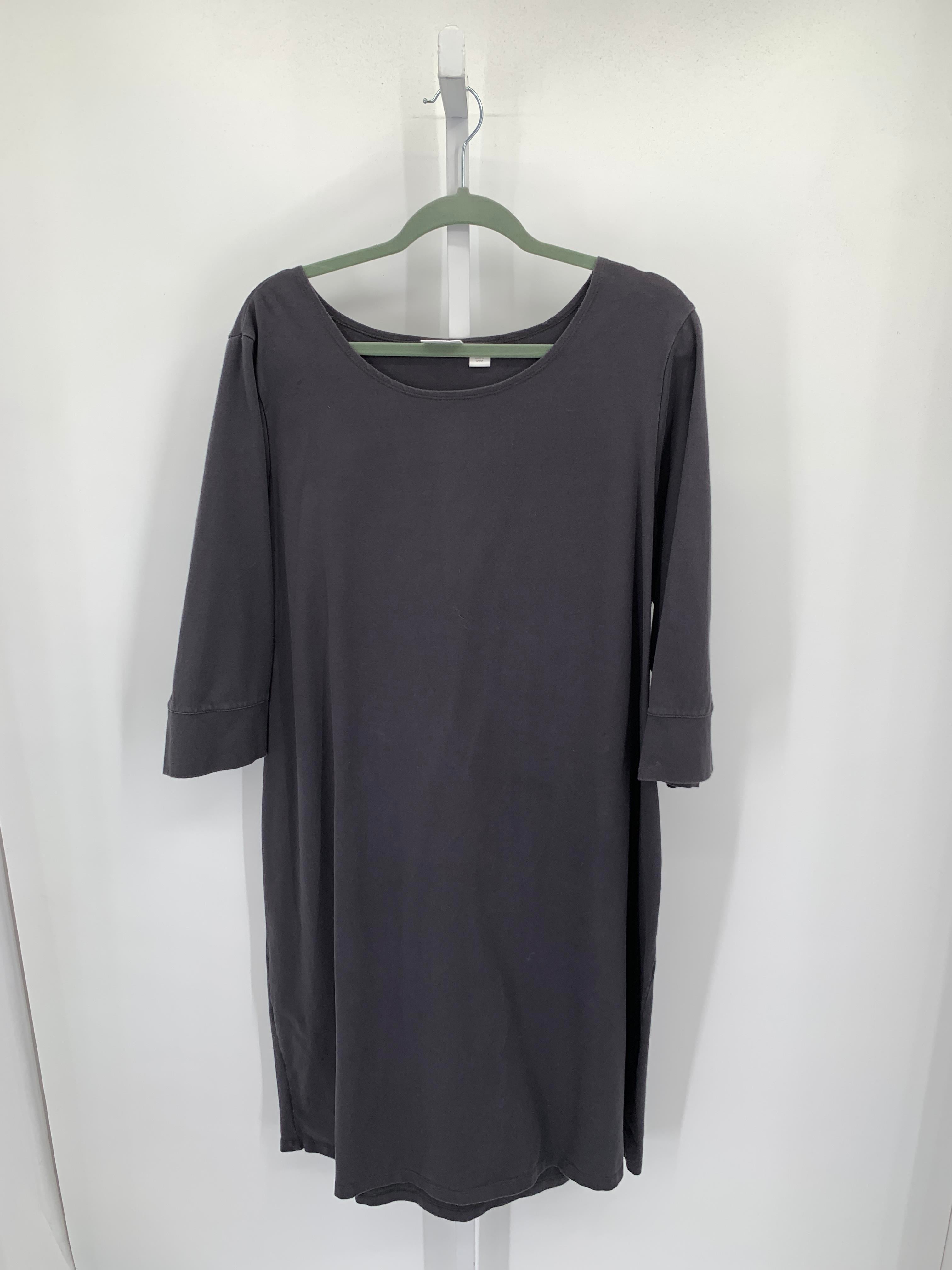 Women with Control Size 2X Womens 3/4 Sleeve Dress