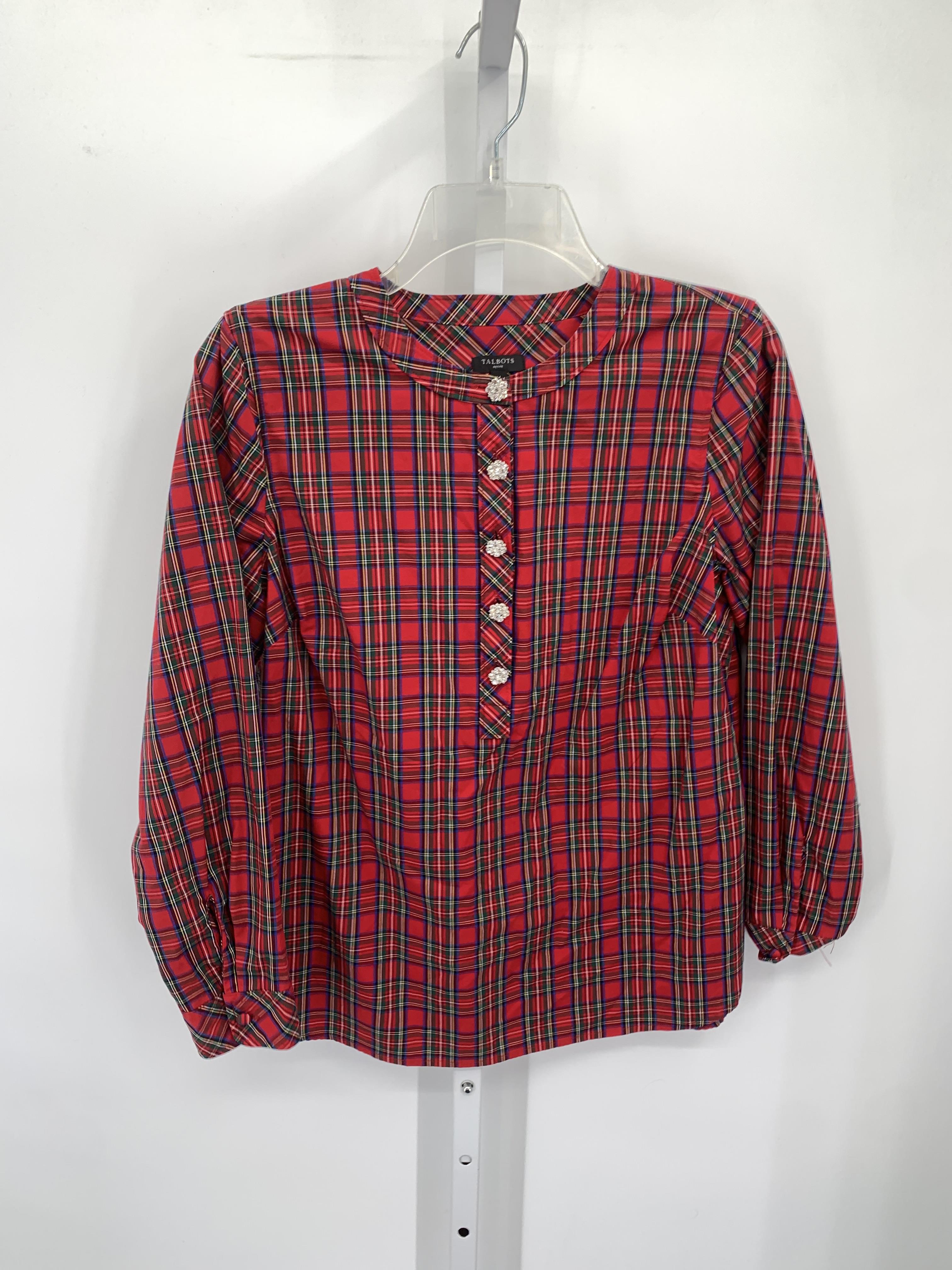 Talbots Size Medium Petite Petite Long Sleeve Shirt