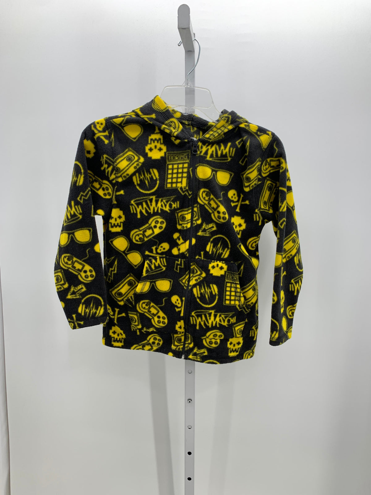 GREY/ YELLOW FLEECE JACKET