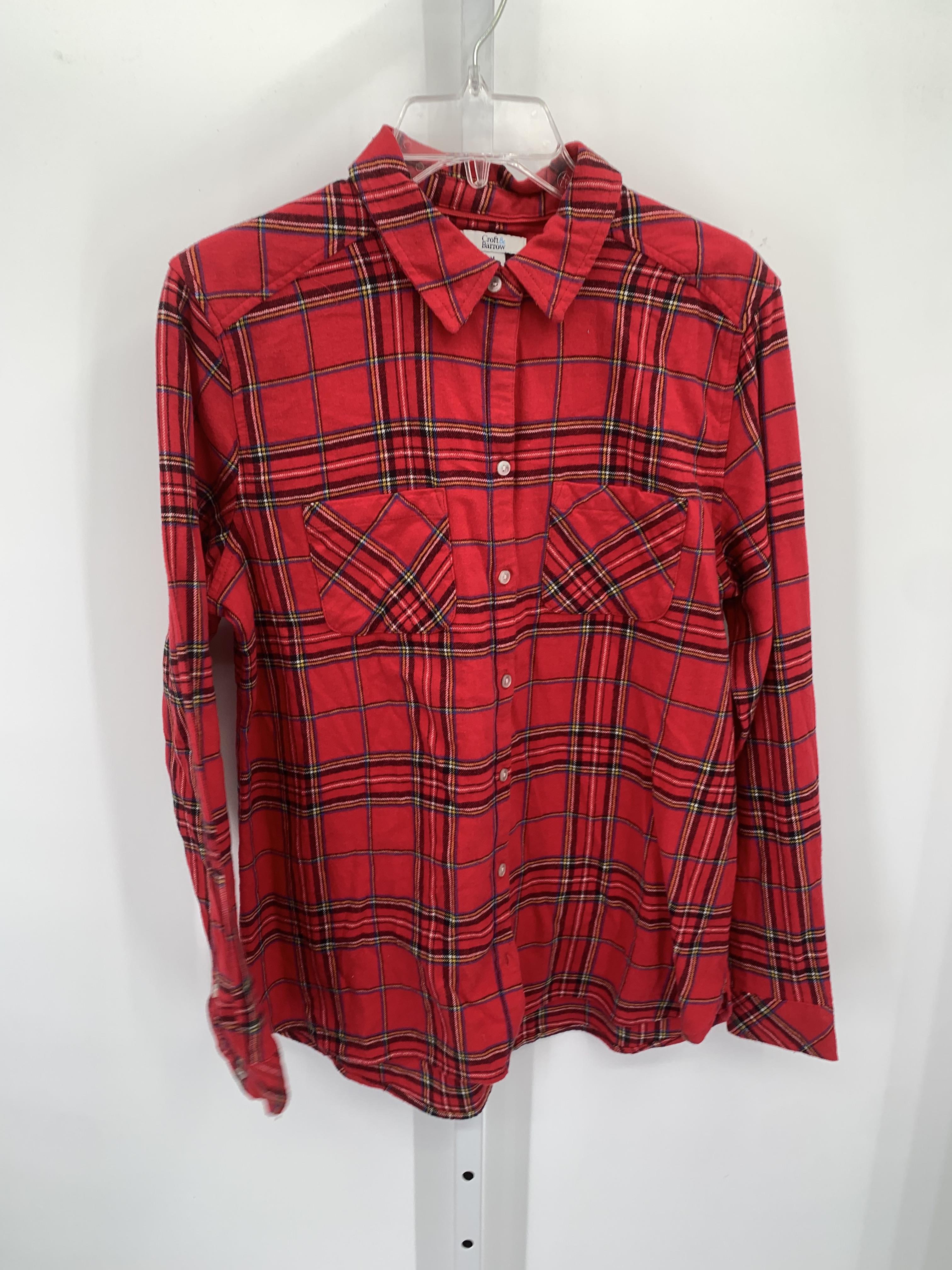 Croft & Barrow Size Medium Misses Long Sleeve Shirt