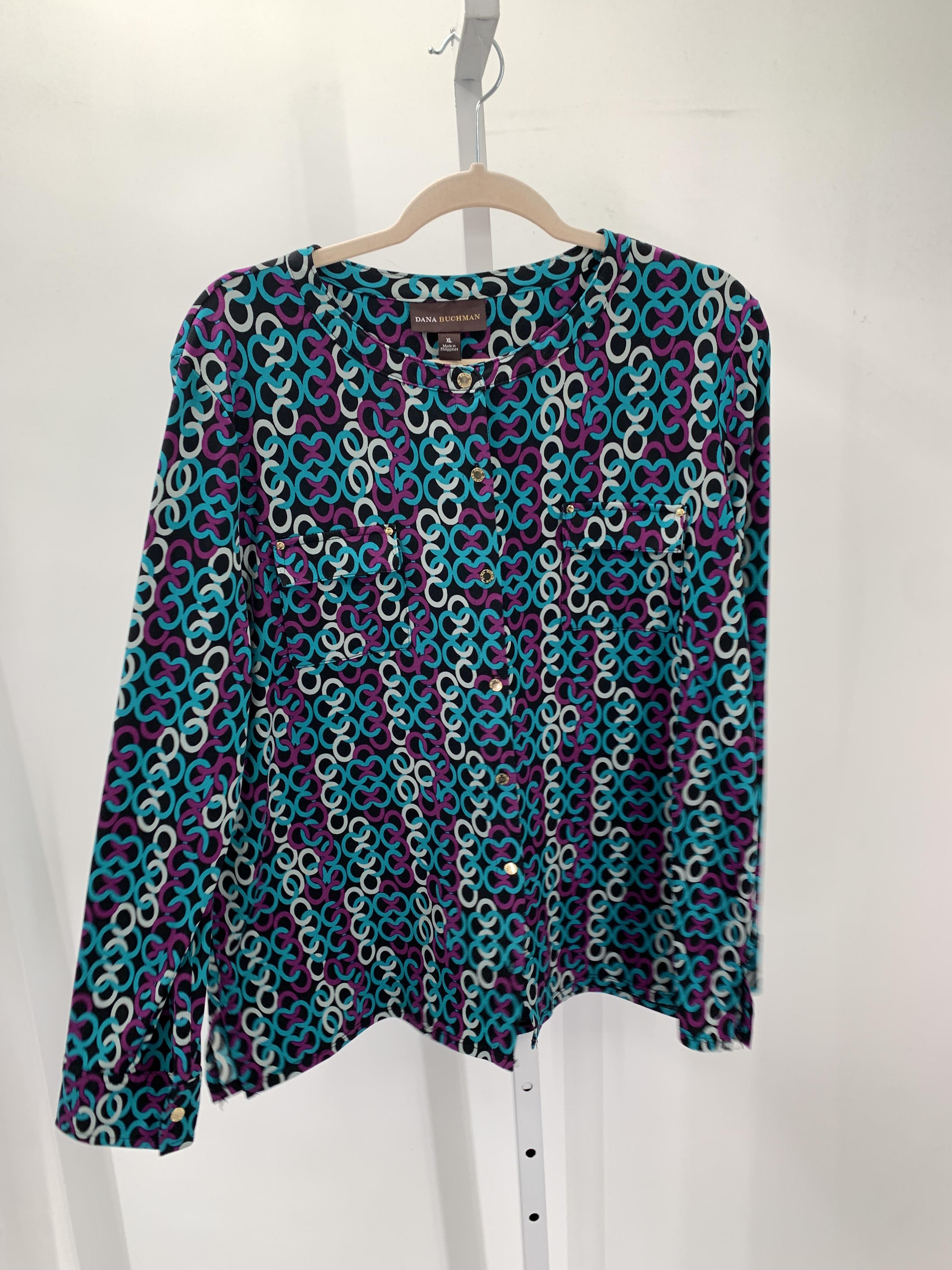 Dana Buchman Size Extra Large Misses Long Sleeve Shirt