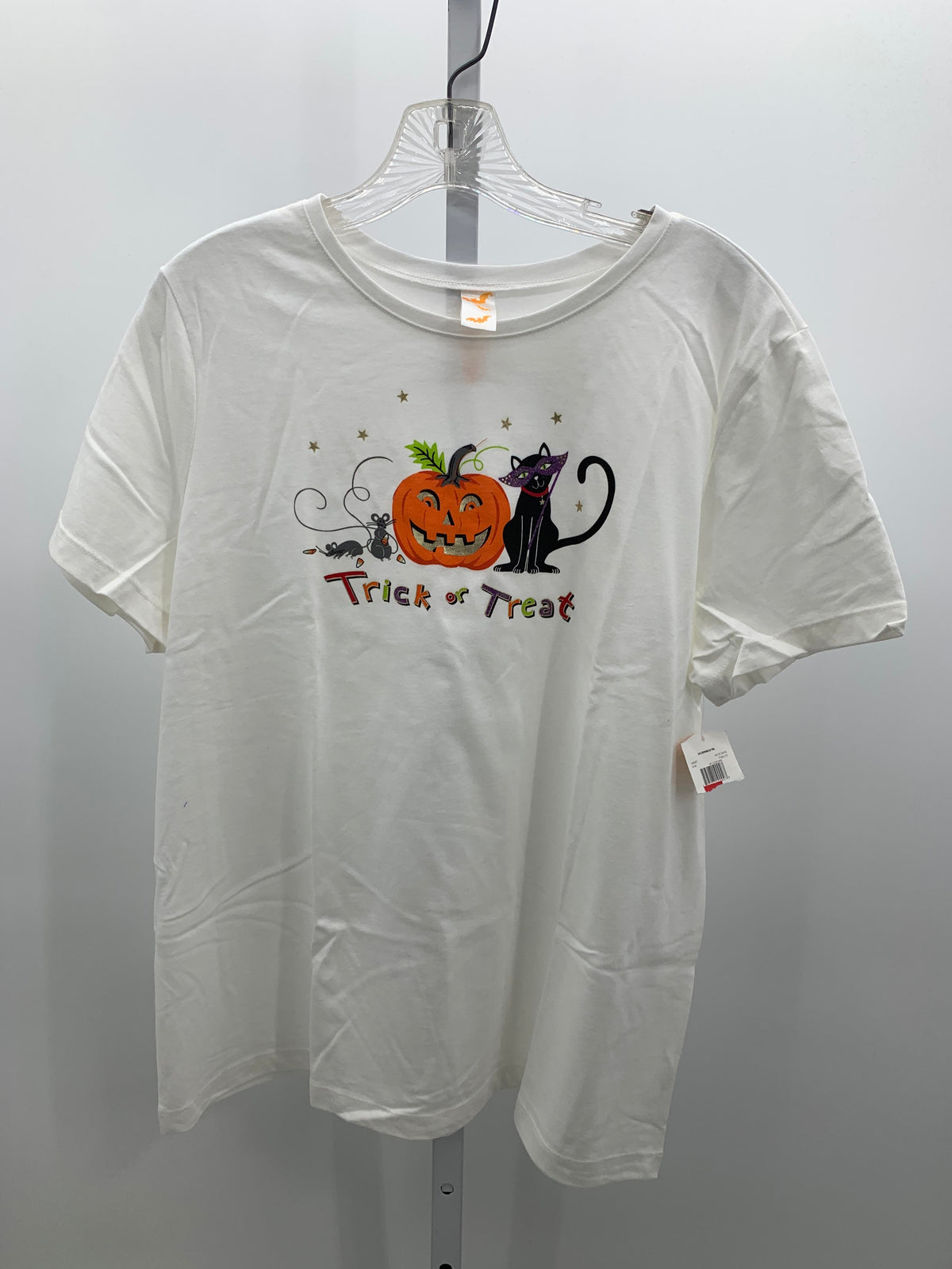 NEW SHORT SLV SHIRT TRICK OR TREAT.