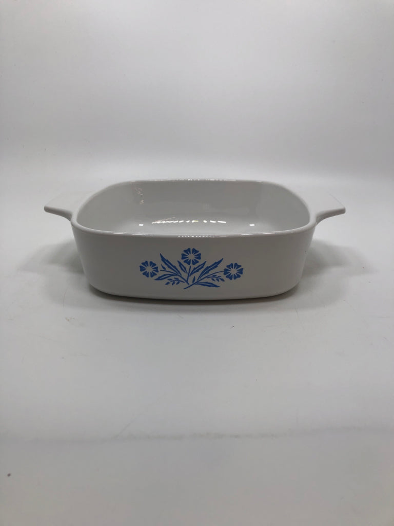 BLUE CORNFLOWER CASSEROLE DISH.