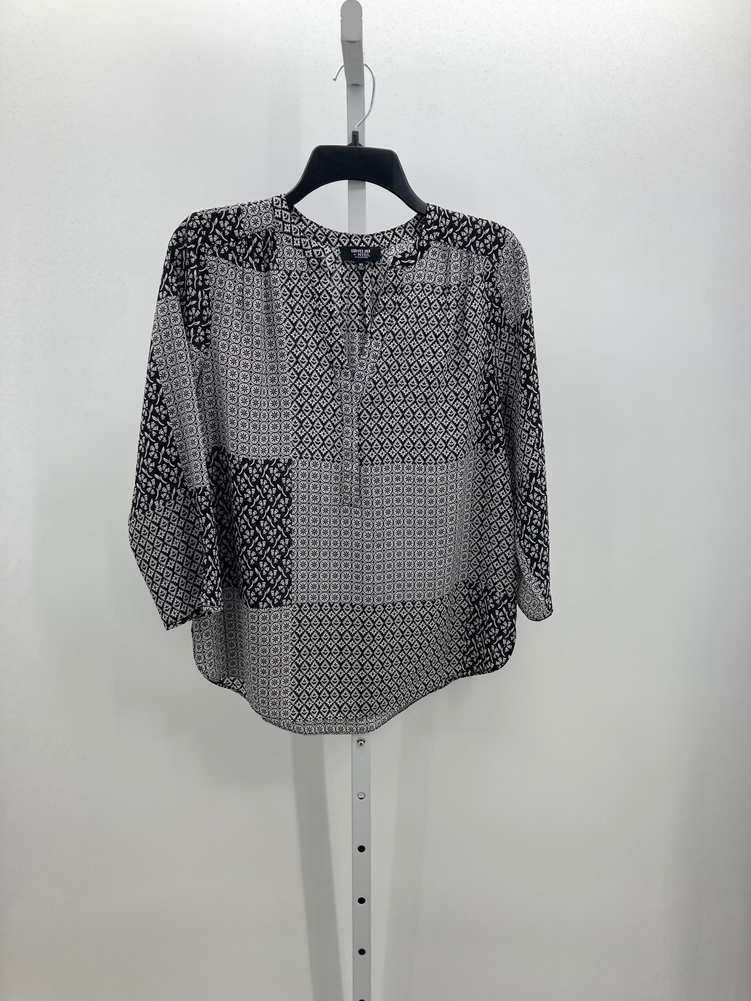 NYDJ Size X Small Misses 3/4 Sleeve Shirt