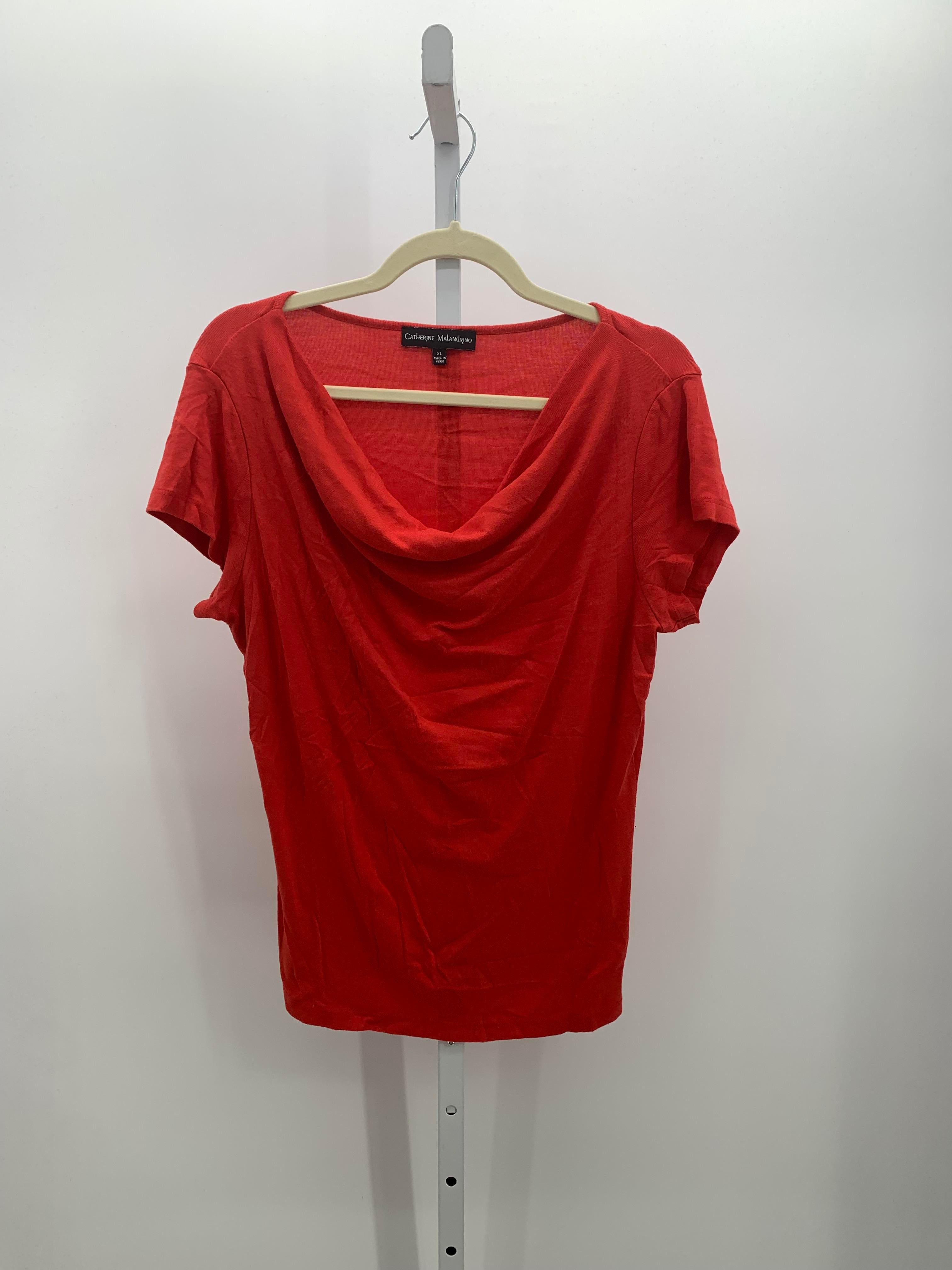 Catherine Malandrino Size Extra Large Misses Short Sleeve Shirt