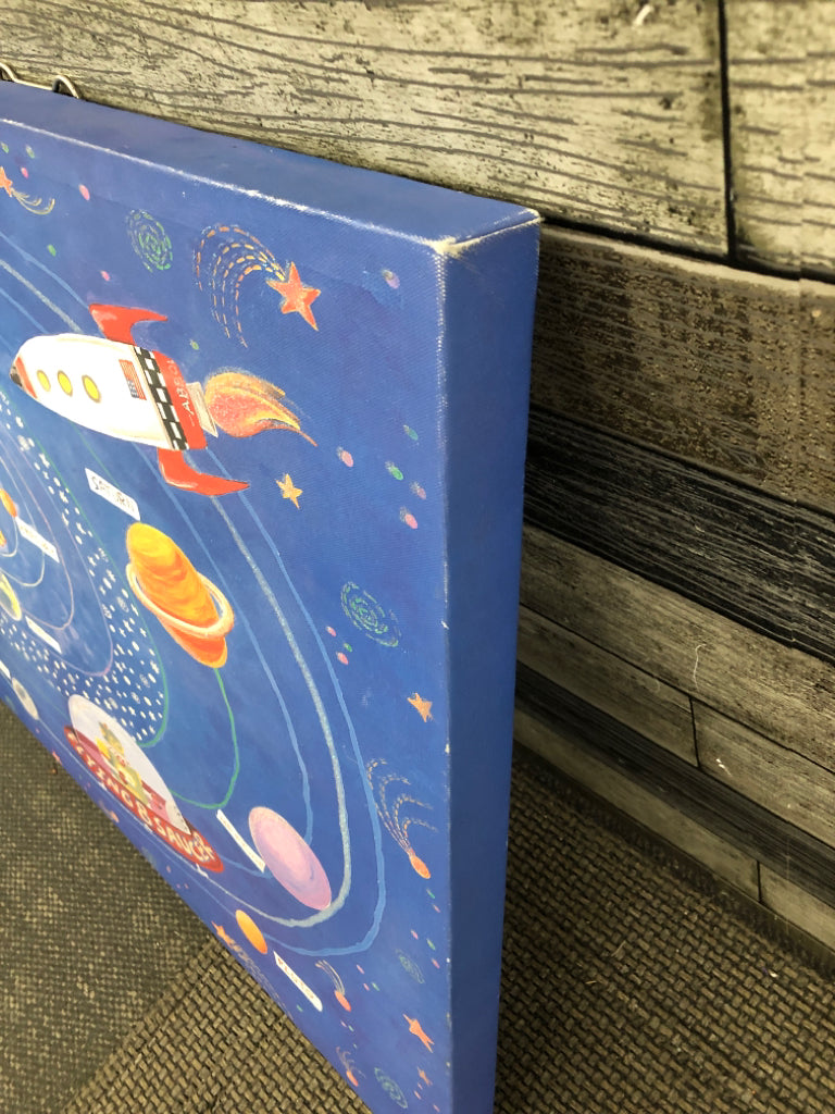 SOLAR SYSTEM CANVAS WALL ART.