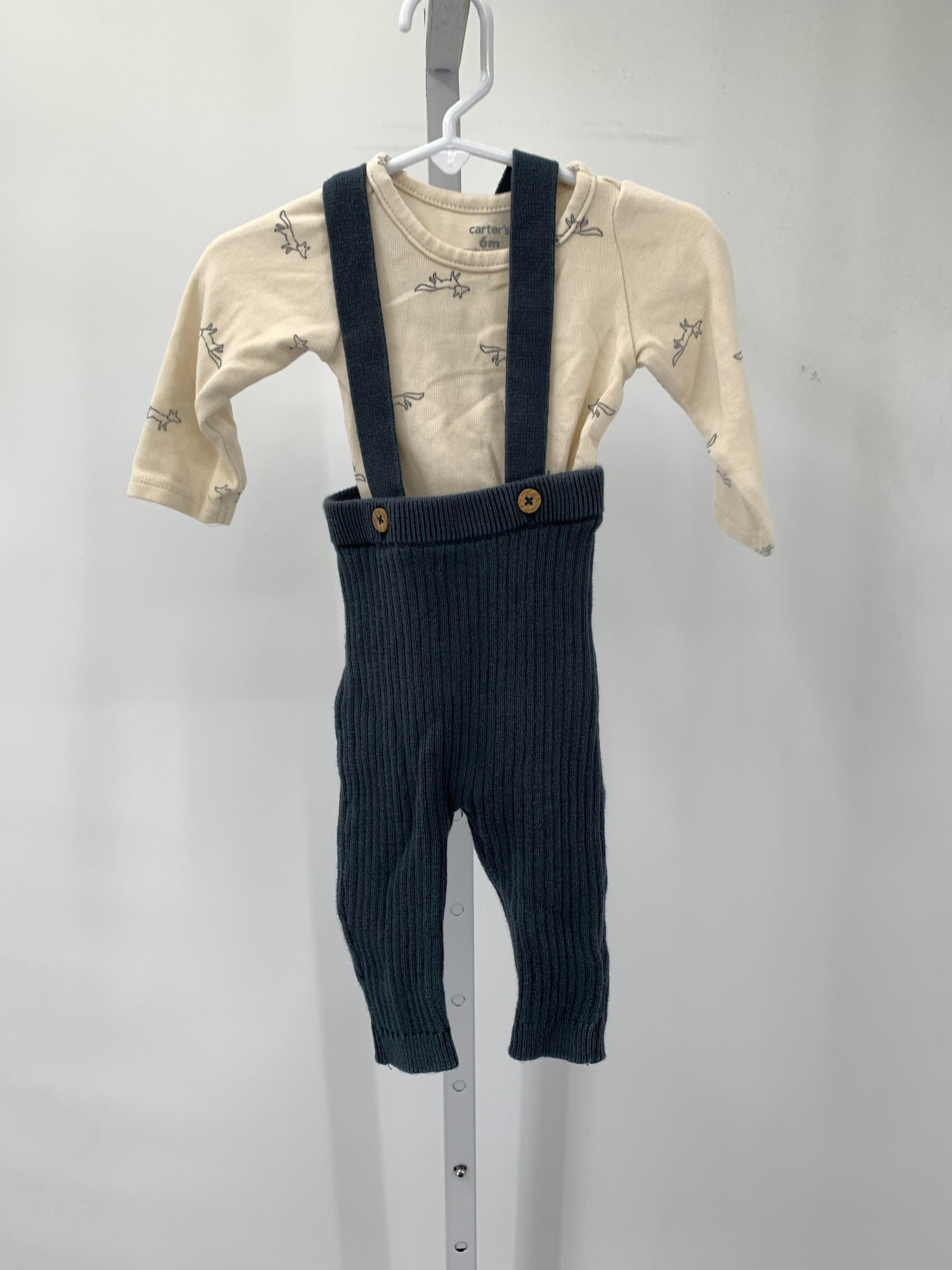BLUE/GREY RIBBED PANTS AND FOX SHIRT