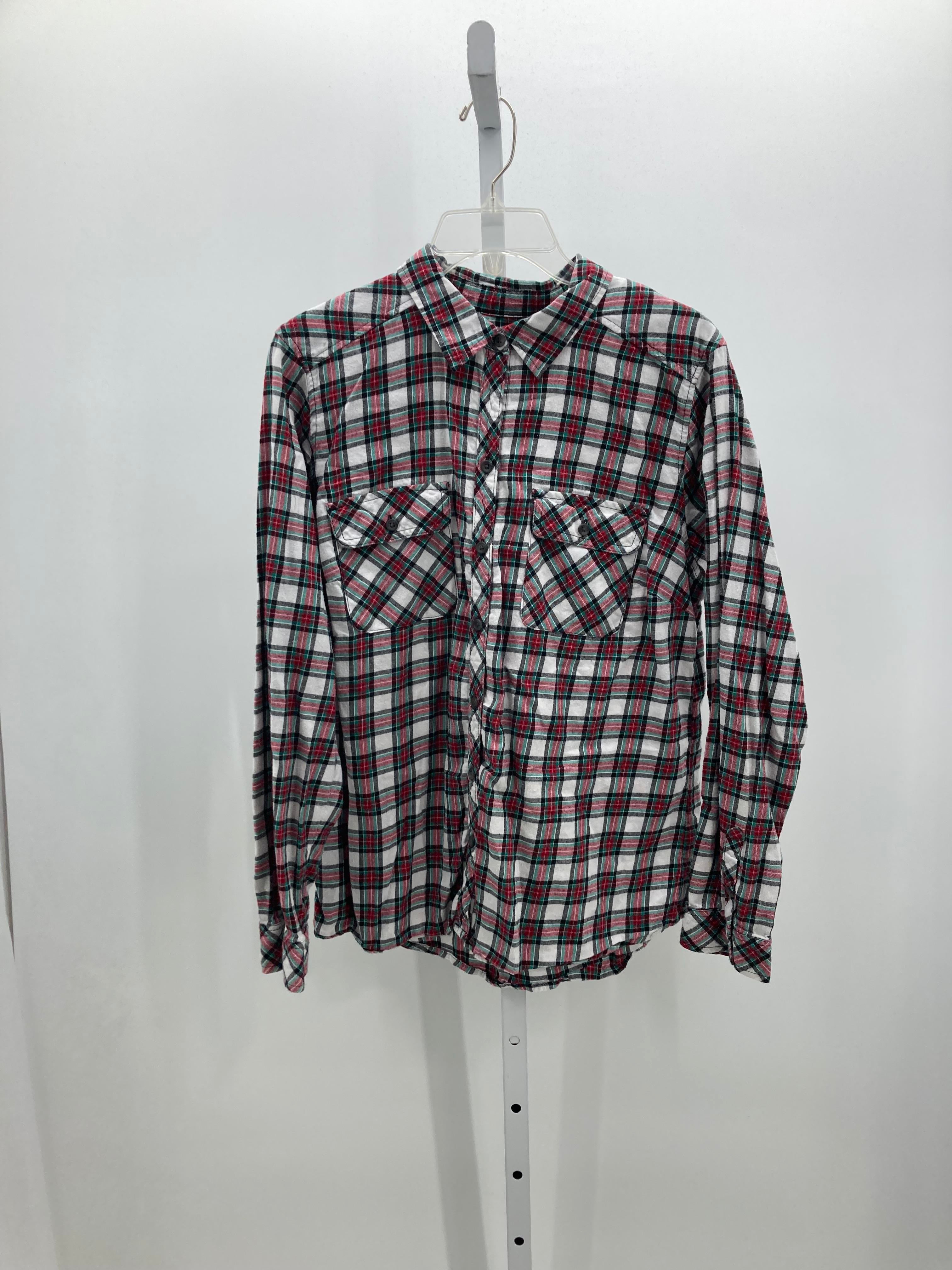 Croft & Barrow Size Large Misses Long Sleeve Shirt