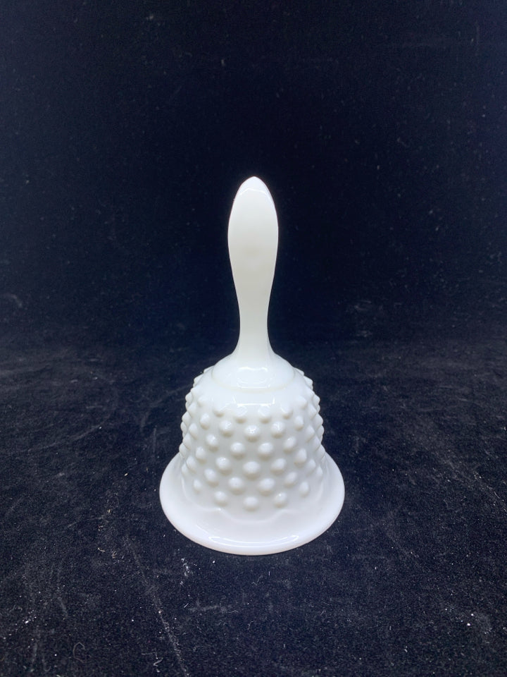 HOBNAIL MILK GLASS BELL.