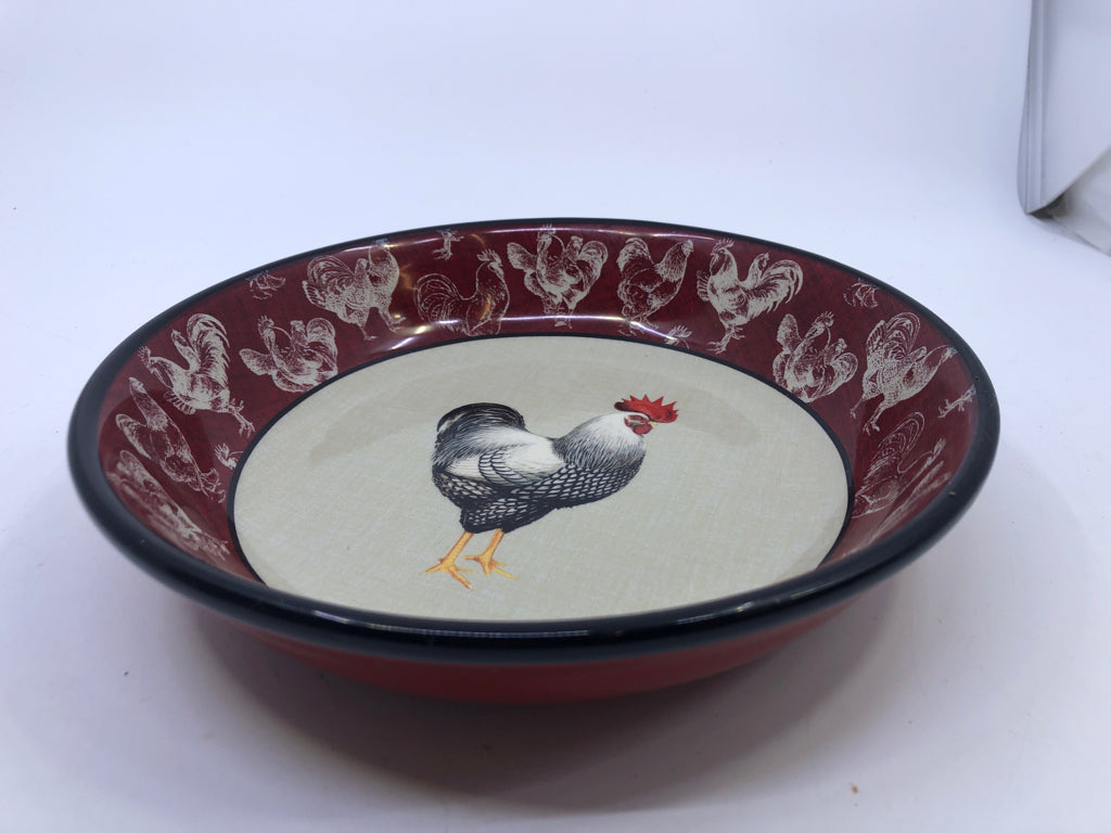 ROOSTER SERVING BOWL.