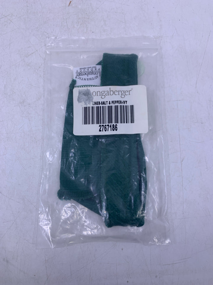 GREEN SALT/PEPPER IVY GREEN LINER IN BAG.