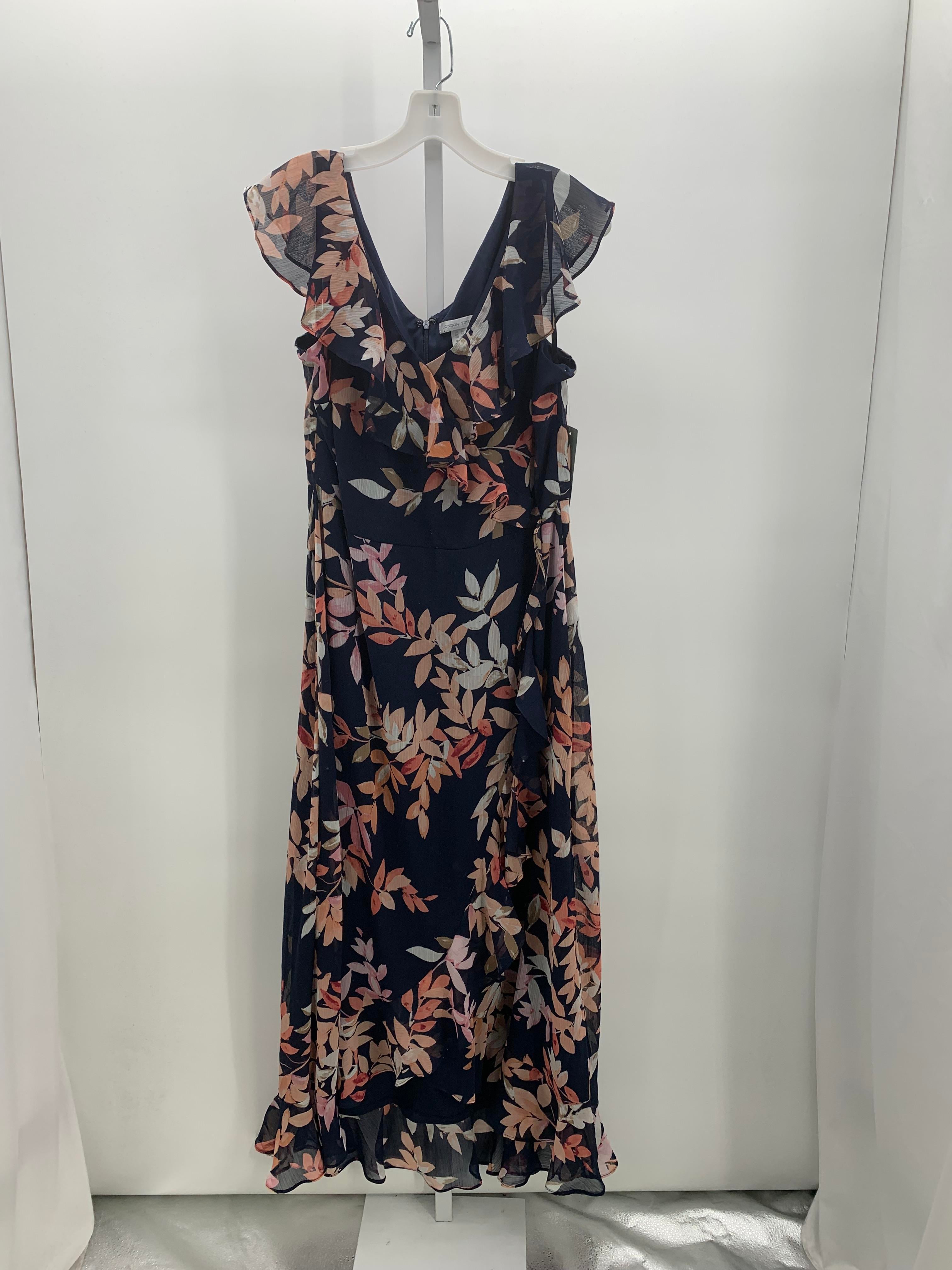 London Times Size 14 Misses Sleeveless Dress