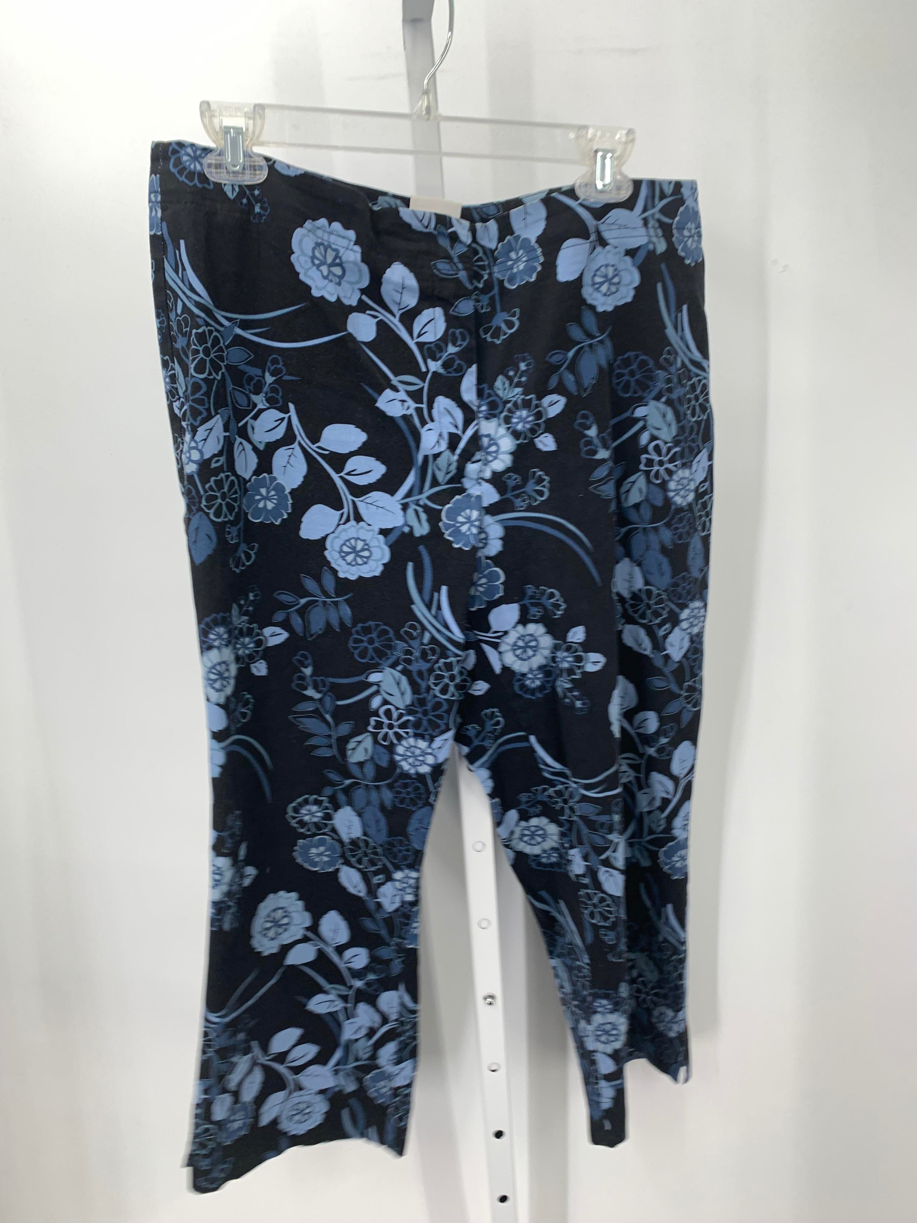 Leslie Fay Size 18 Misses Cropped Pants