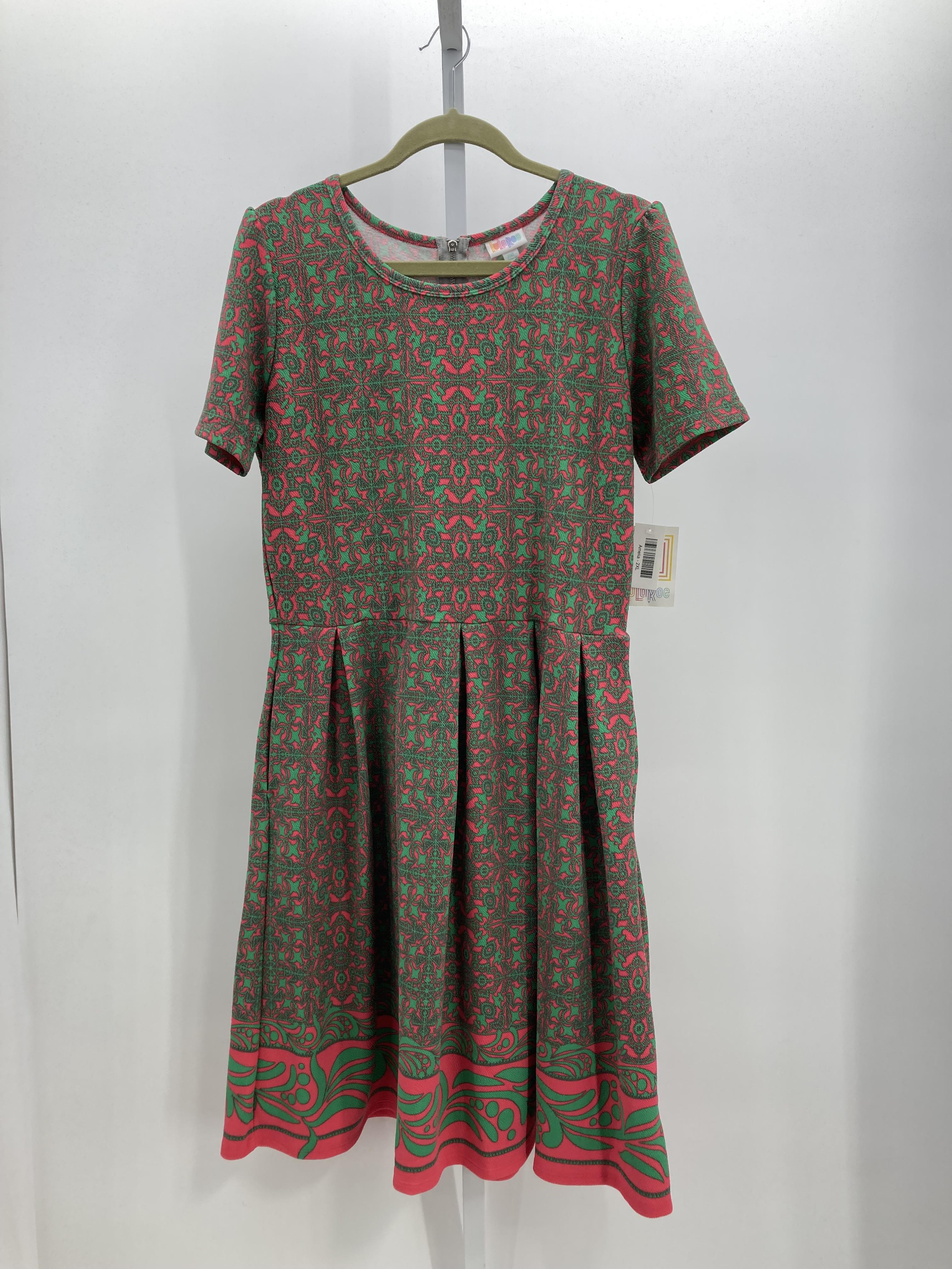 Lularoe Size 2X Womens Short Sleeve Dress