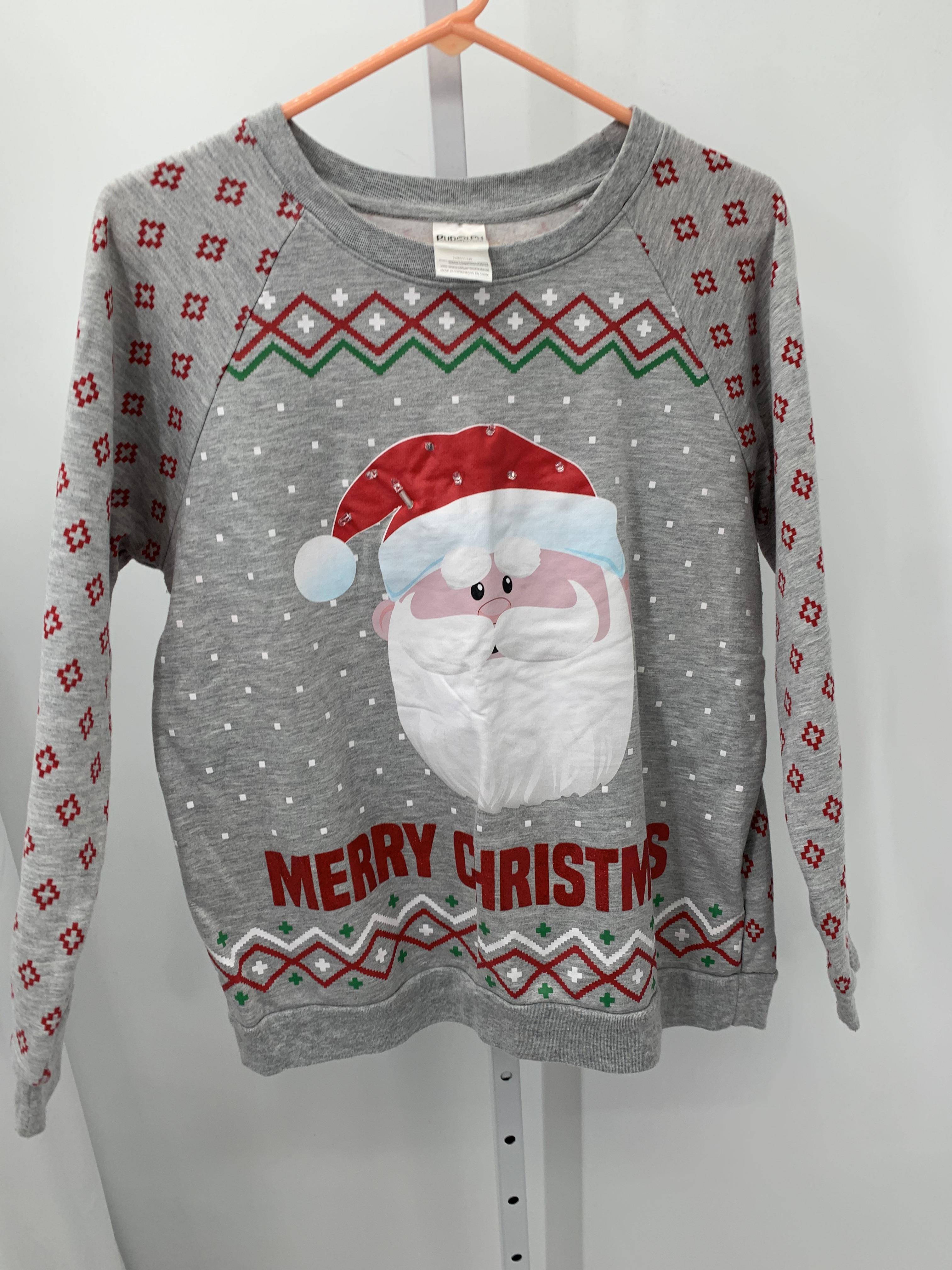 LONG SLV SWEAT SHIRT SANTA.