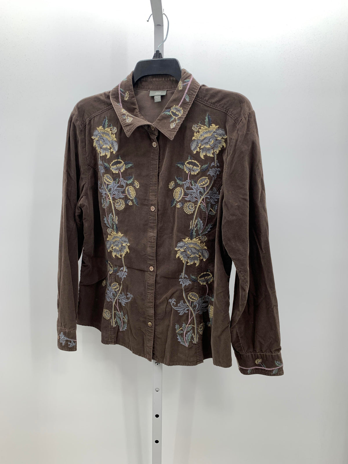 J-Jill Size Large Misses Long Sleeve Shirt