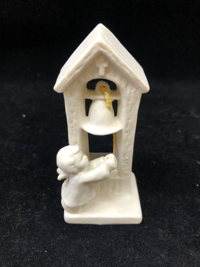 VTG CHERUB RINGING BELL WHITE FIGURINE GOEBEL.