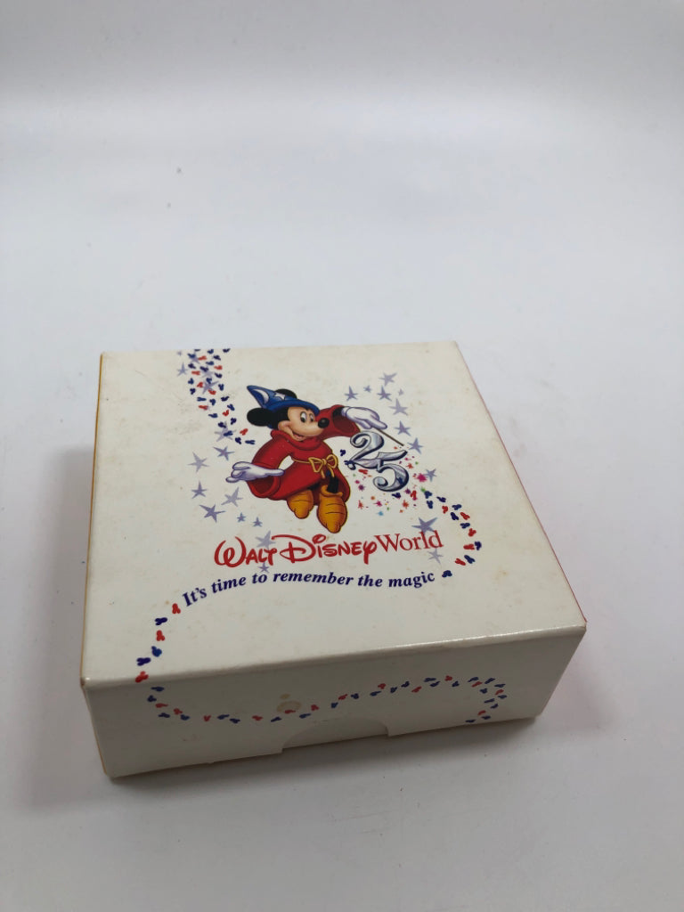 WDW DISNEY 25TH MICKEY MOUSE METAL ORNAMENT- IN BOX