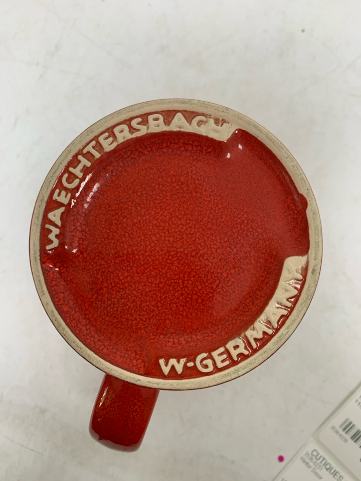 RED CHRISTMAS TREE WAECHTERSBACH MUG.