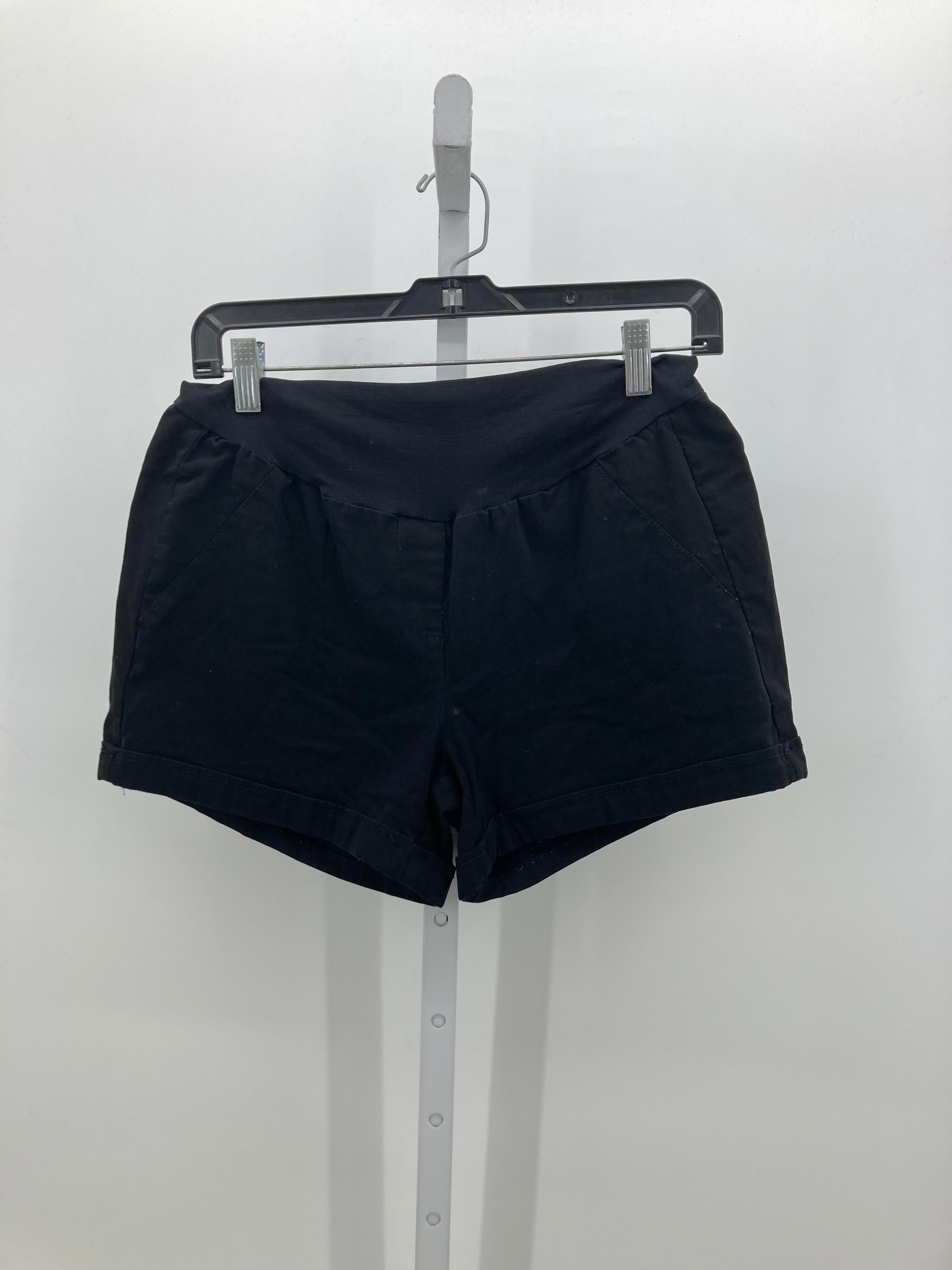 Black Size Large Maternity Shorts