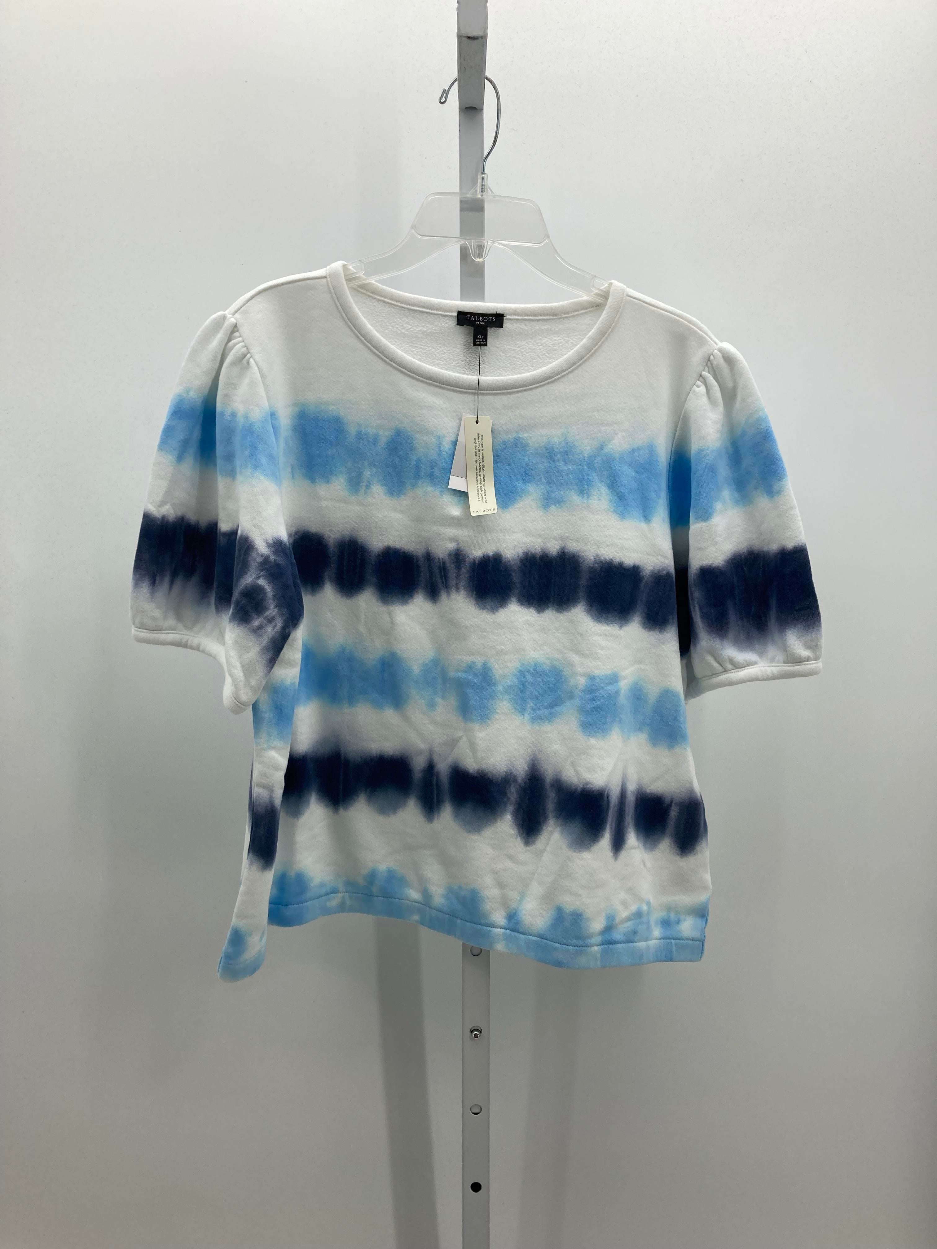Talbots Size X Large Petite Petite Short Sleeve Shirt