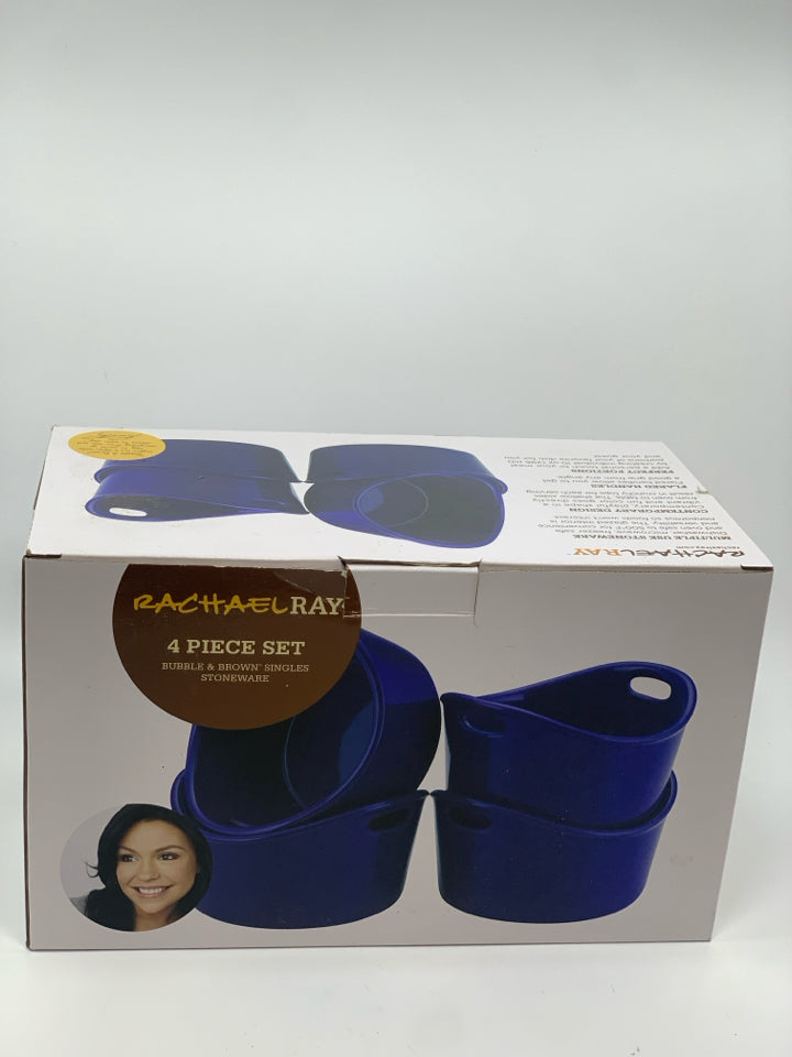 NIB 4PC RACHAEL RAY STONEWARE SINGLES.