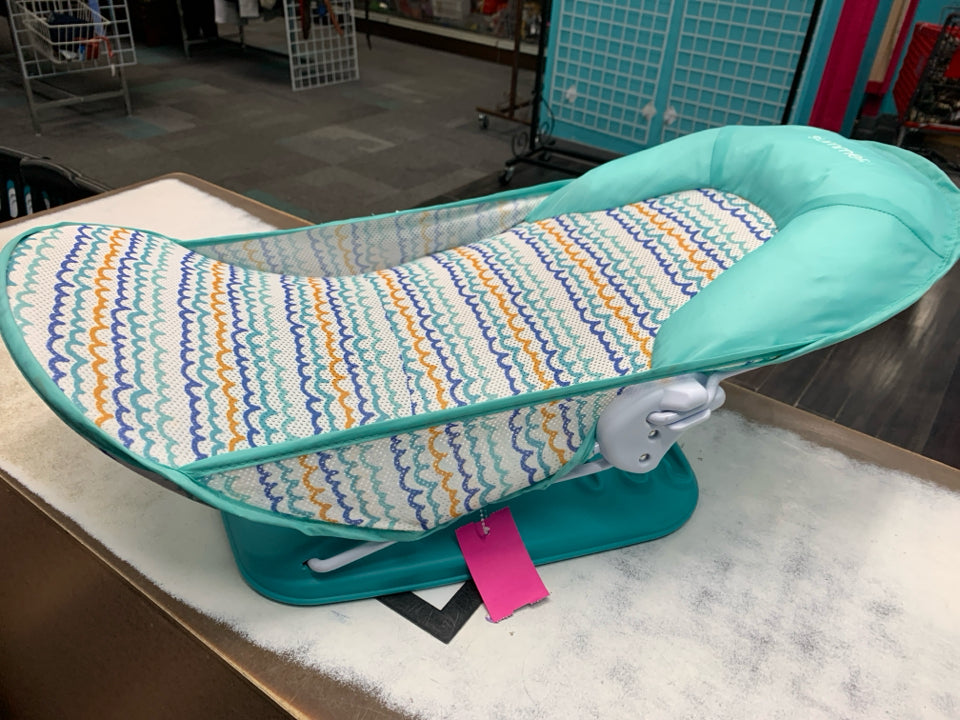 Summer Infant Deluxe Baby Bather Folding Bath Sling Green