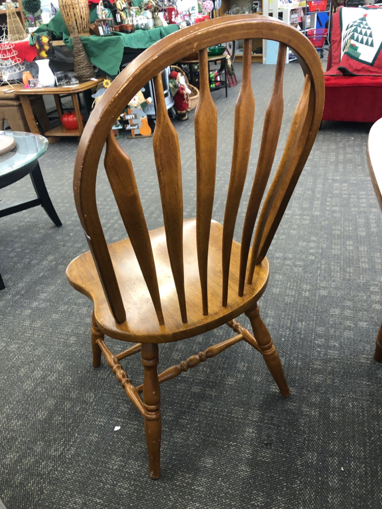 MODERN WOOD KITCHEN TABLE & 4 CHAIRS - WALTER OF WABASH/AMESBURY.