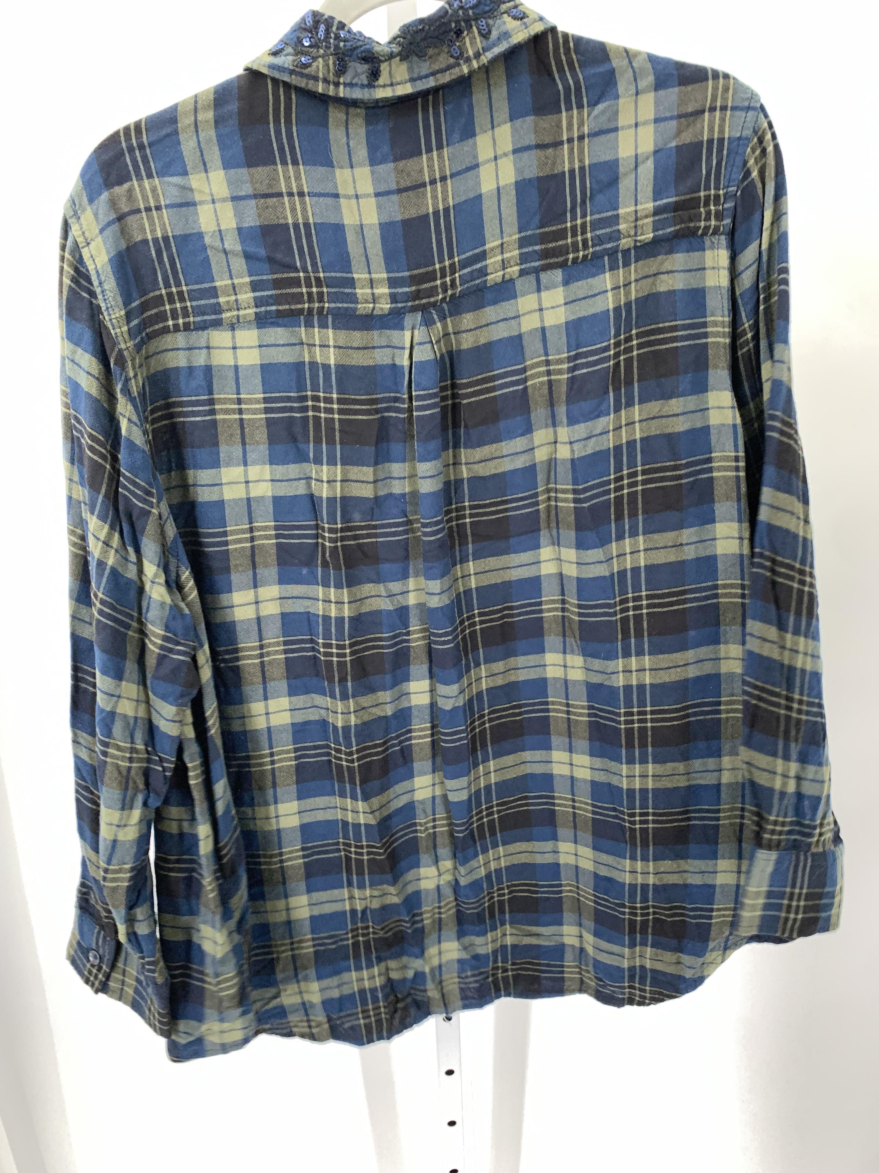 Terra & Sky Size 1X Womens Long Sleeve Shirt
