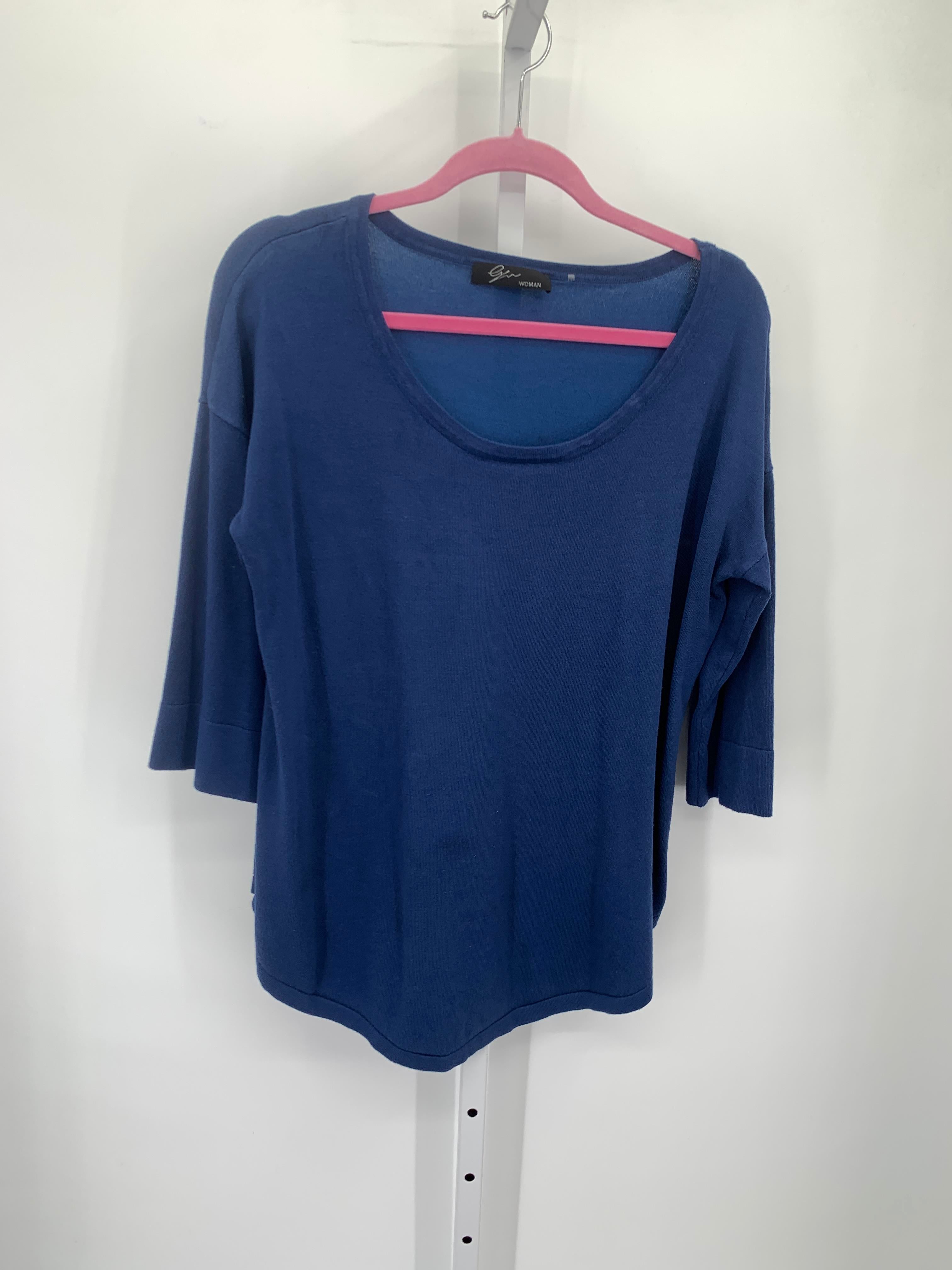 Size 1X Womens 3/4 Sleeve Shirt