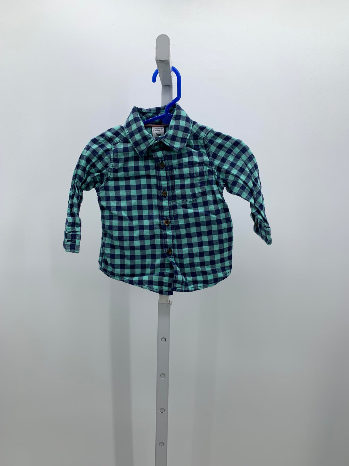 PLAID BTN DOWN