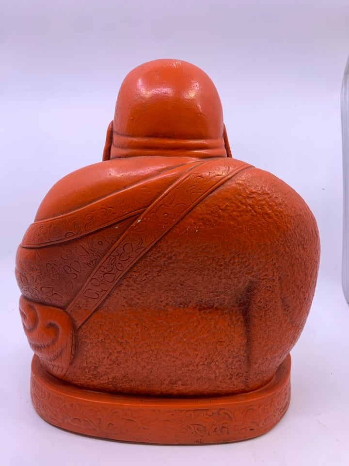 CERAMIC ORANGE BUDDAH.
