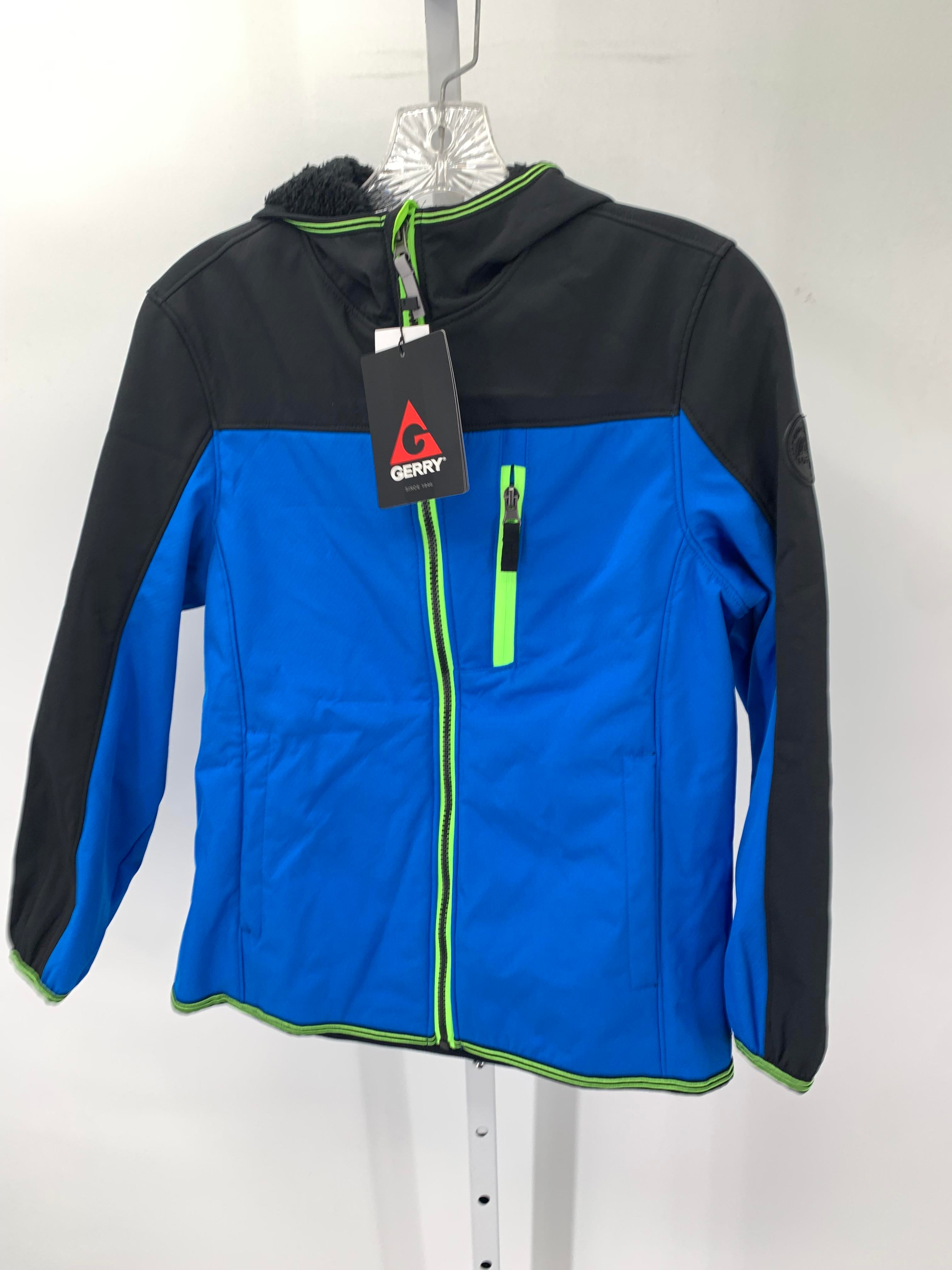 NEW BLUE HOODED ZIP JACKET