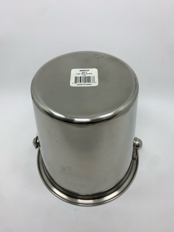 STAINLESS STEEL WINE BUCKET.