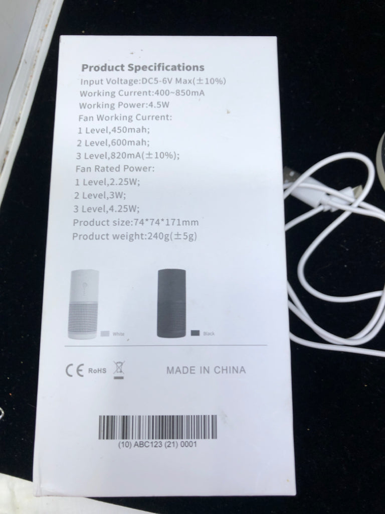 NIB PORTABLE AIR PURIFIER.