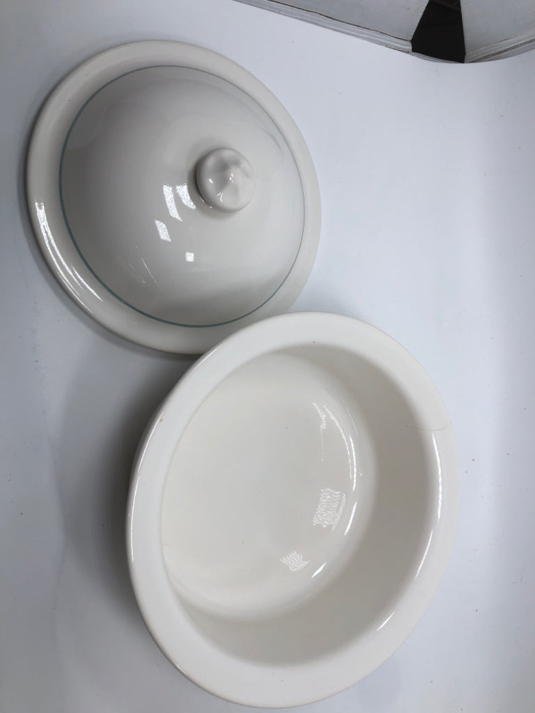 FLORAL PFALTZGRAFF CASSEROLE DISH W/LID.