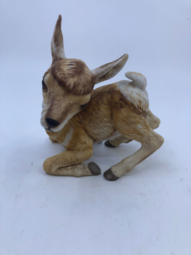 CERAMIC FAWN FIGURINE BABIES OF ENDANGERED SPECIES.