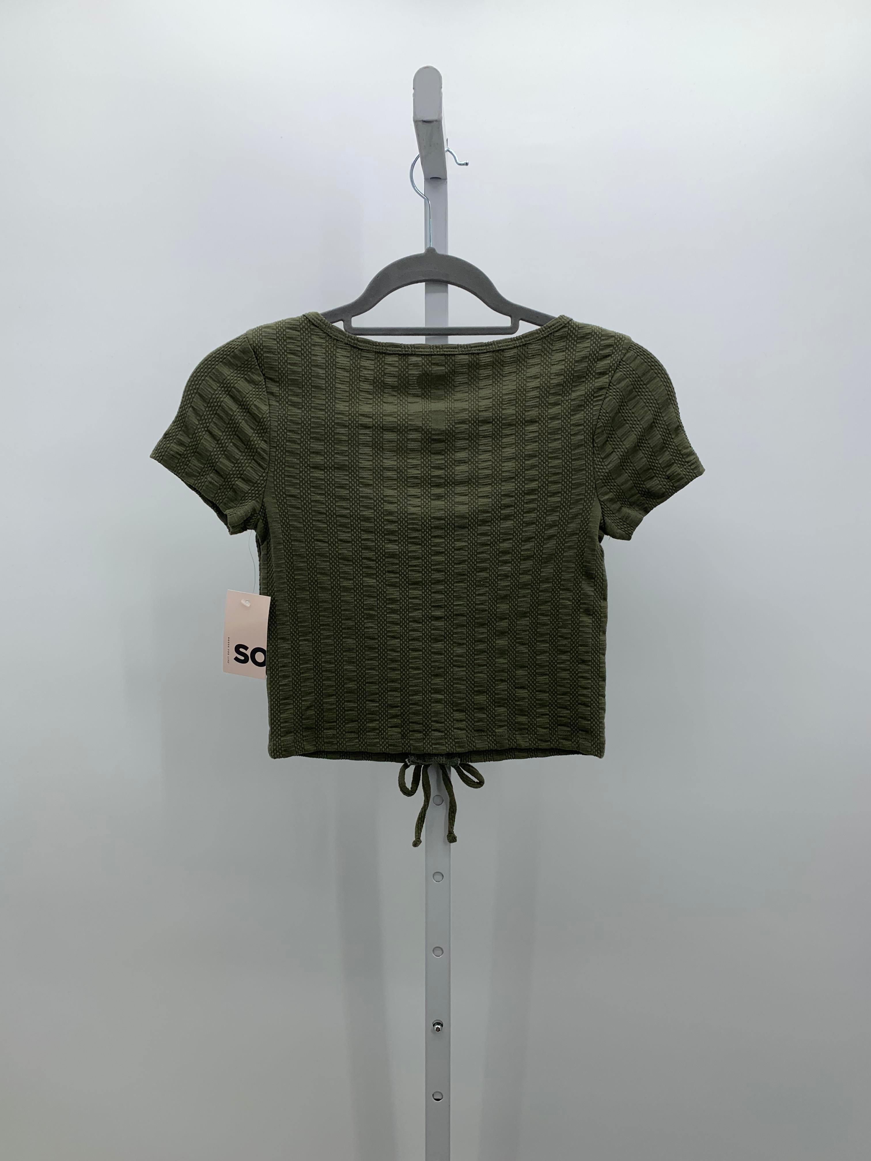 SO Size Small Juniors Short Sleeve Shirt