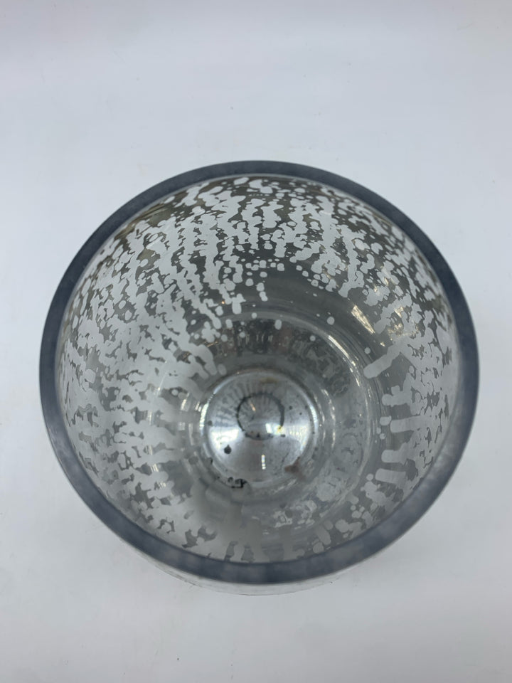 SM MERCURY GLASS VASE.