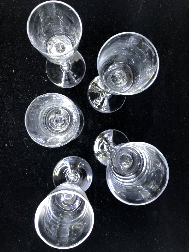 5 GLASS TABLE CENTERPIECE CANDLE GLASSES.