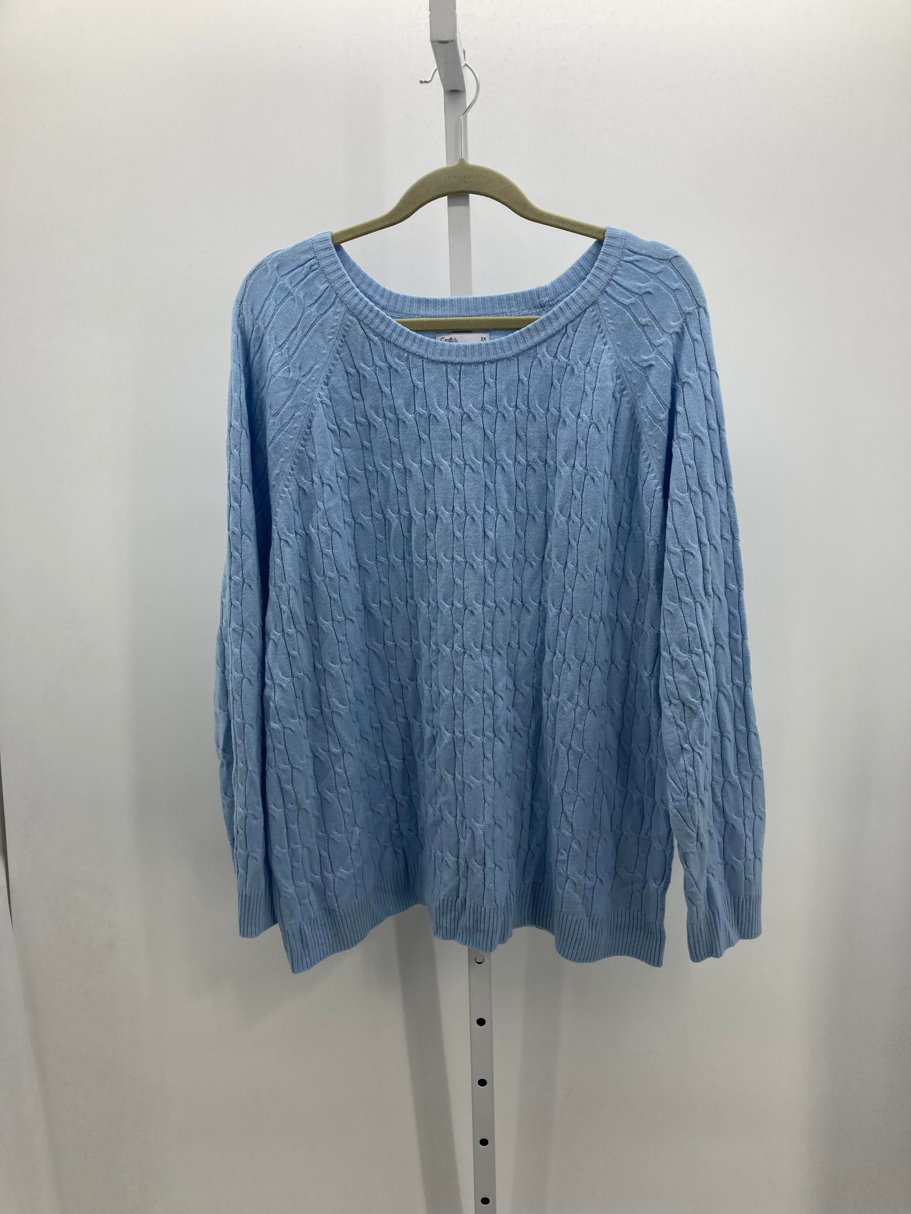Croft & Barrow Size 2X Womens Long Slv Sweater