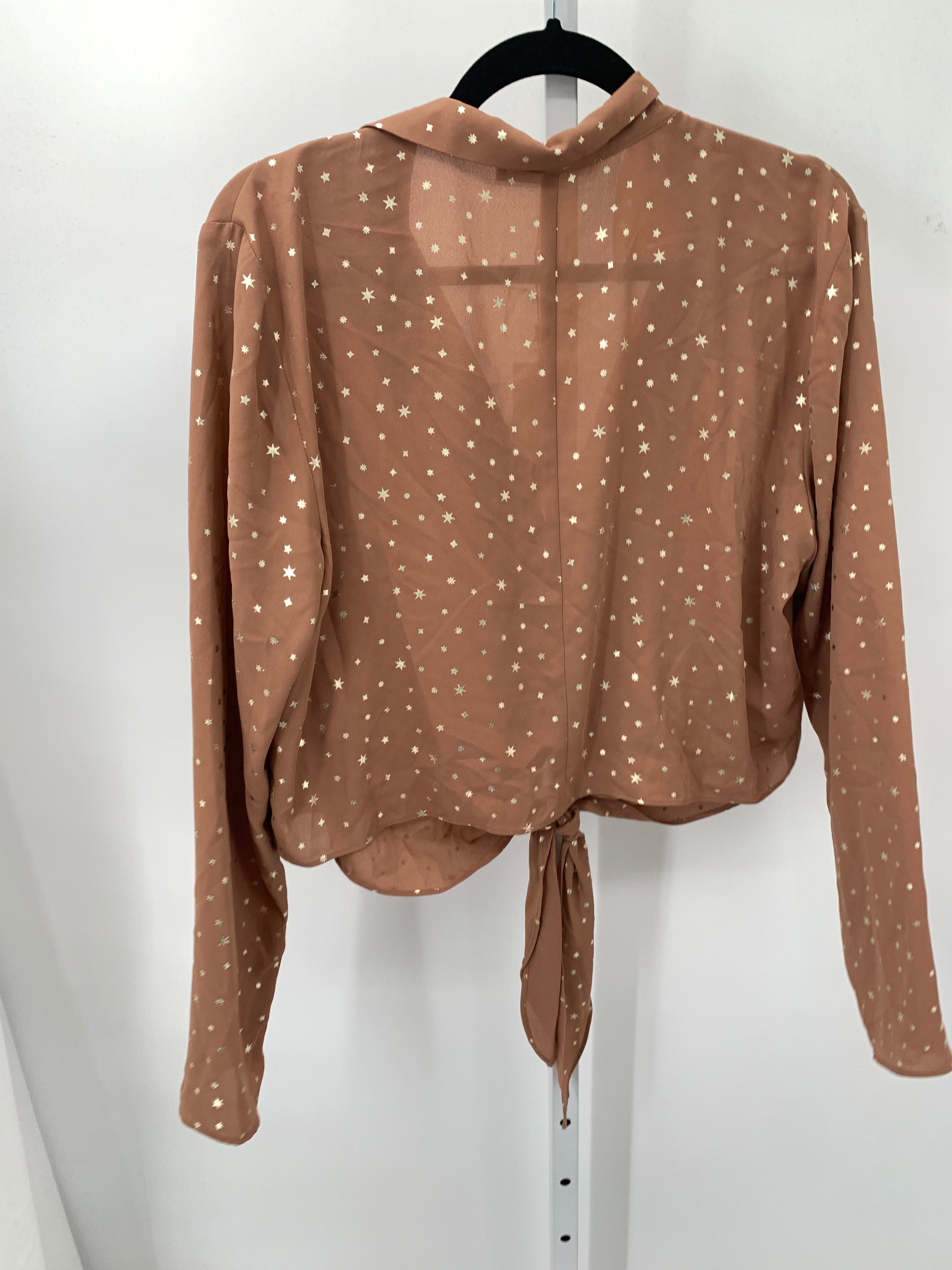 BCBG Size Large Juniors Long Sleeve Shirt
