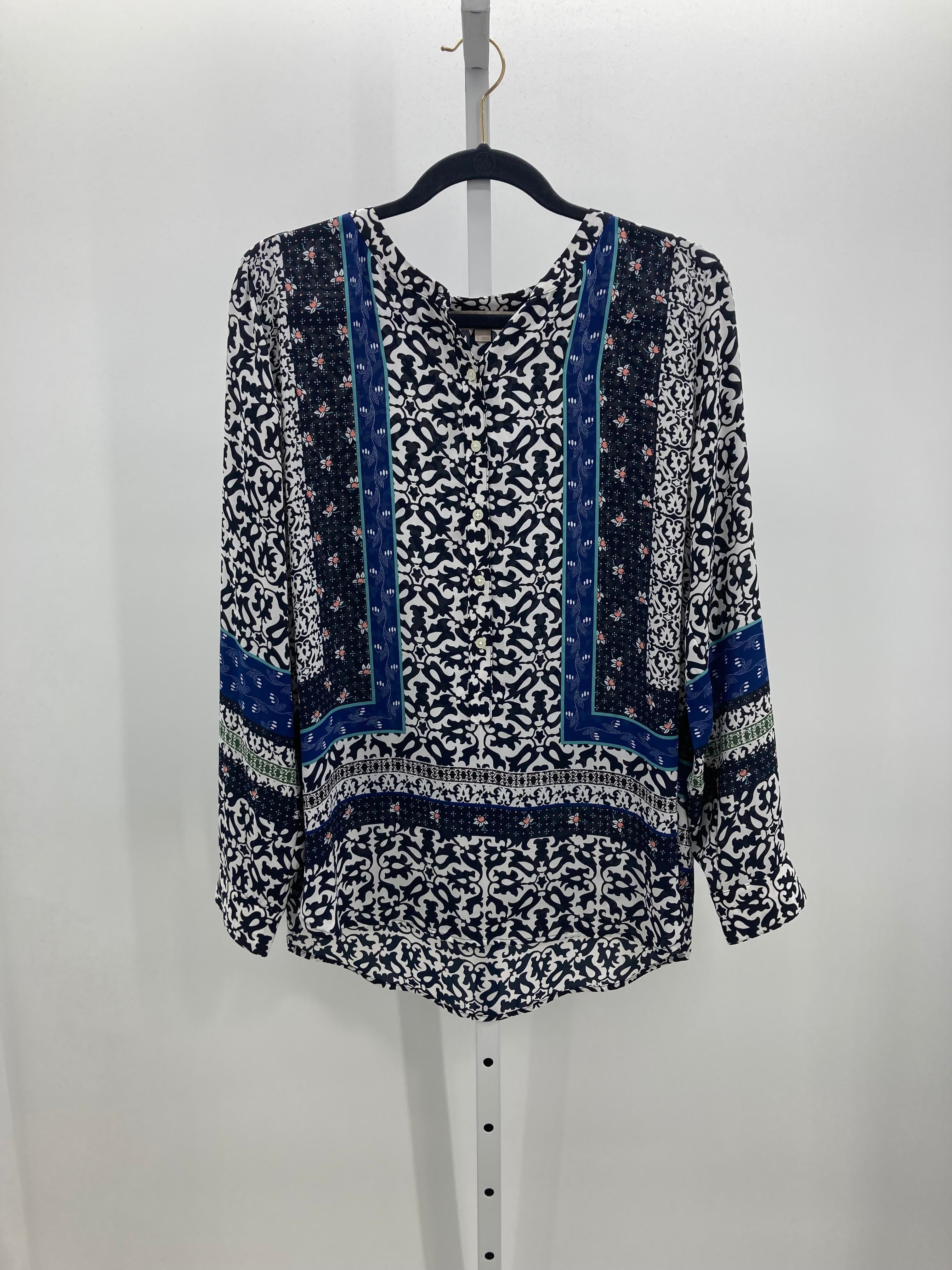 Loft Size Large Misses Long Sleeve Shirt
