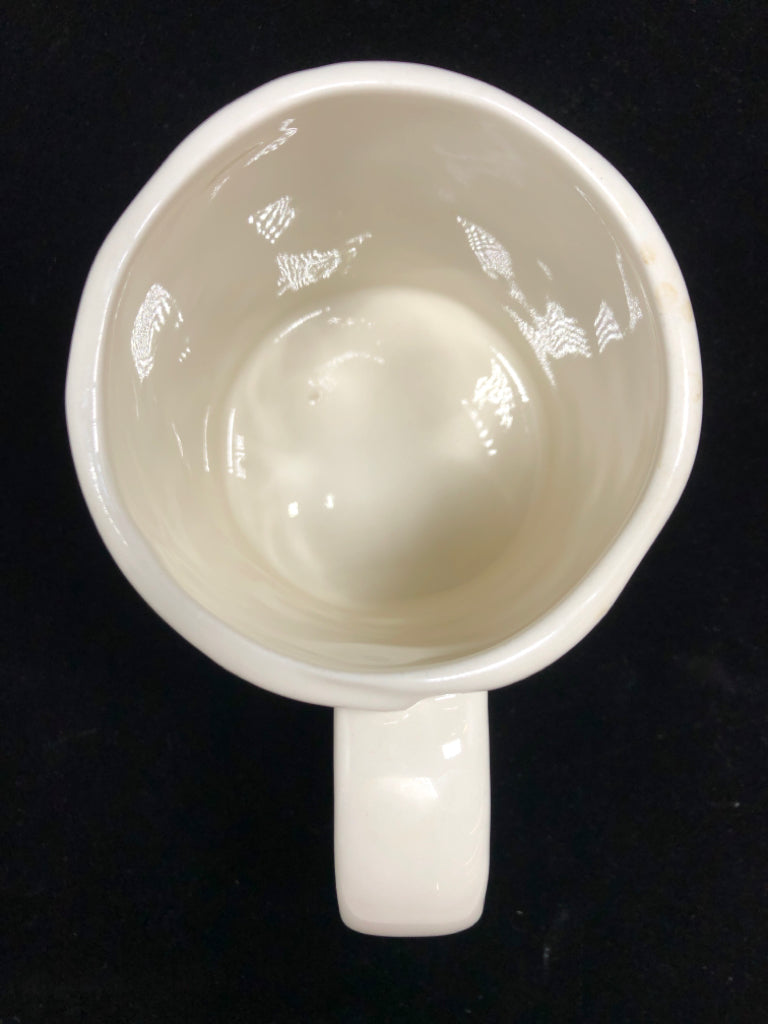 "A" FLORAL ANTHROPOLOGIE MUG.
