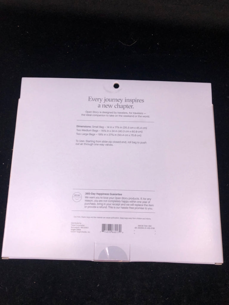 NIB 5 PIECE COMPRESSION BAG SET