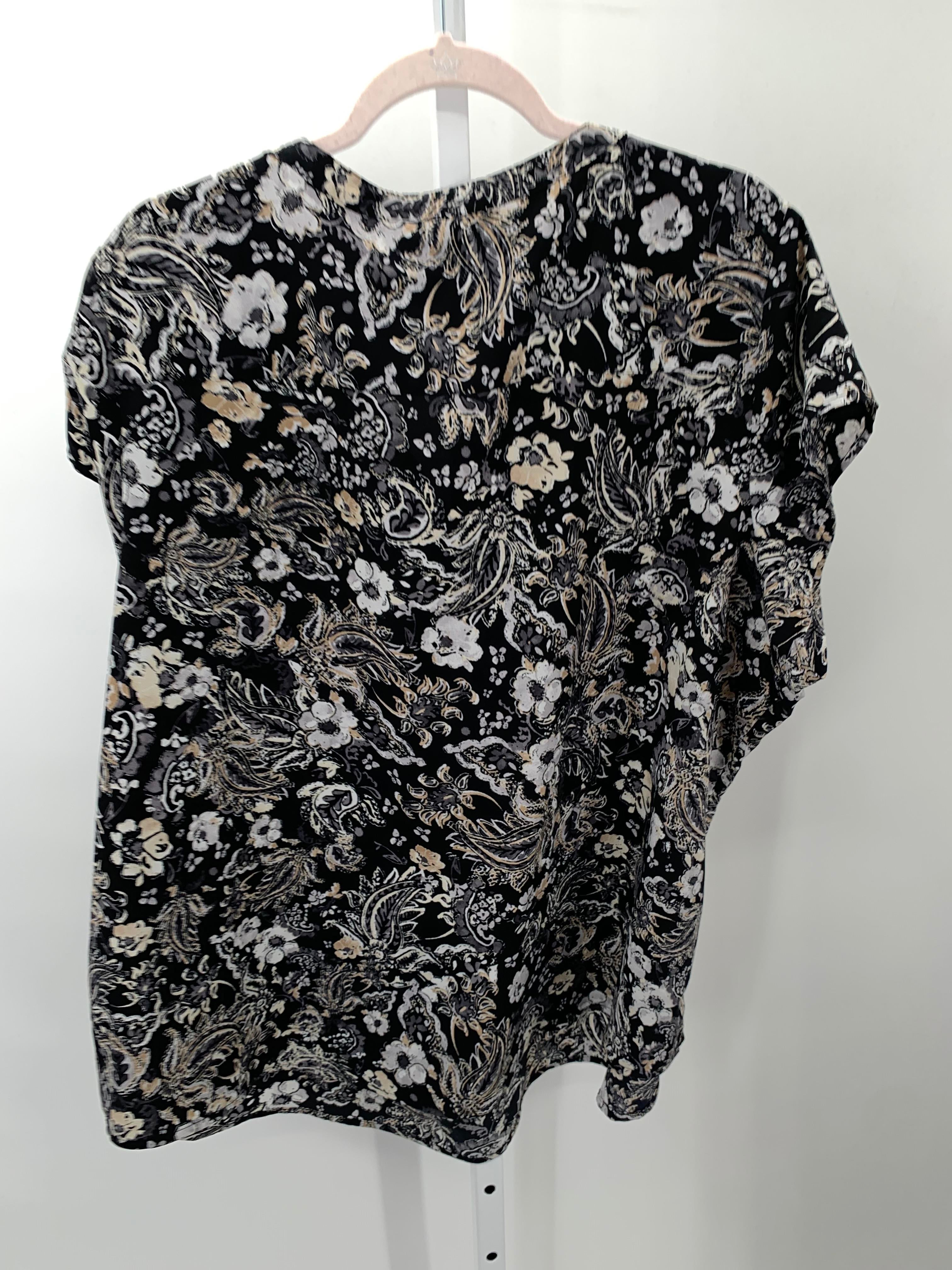 Croft & Barrow Size 3X Womens Short Sleeve Shirt